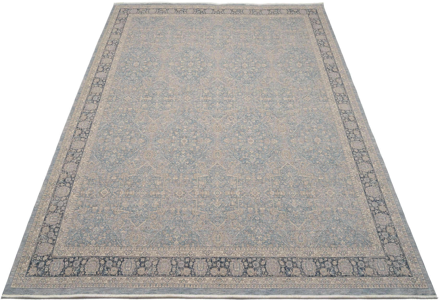 Image of OCI DIE TEPPICHMARKE Teppich "GRAND FASHION 05" rechteckig 5 mm Höhe Vintage Optik, feine Fransen, Wohnzimmer