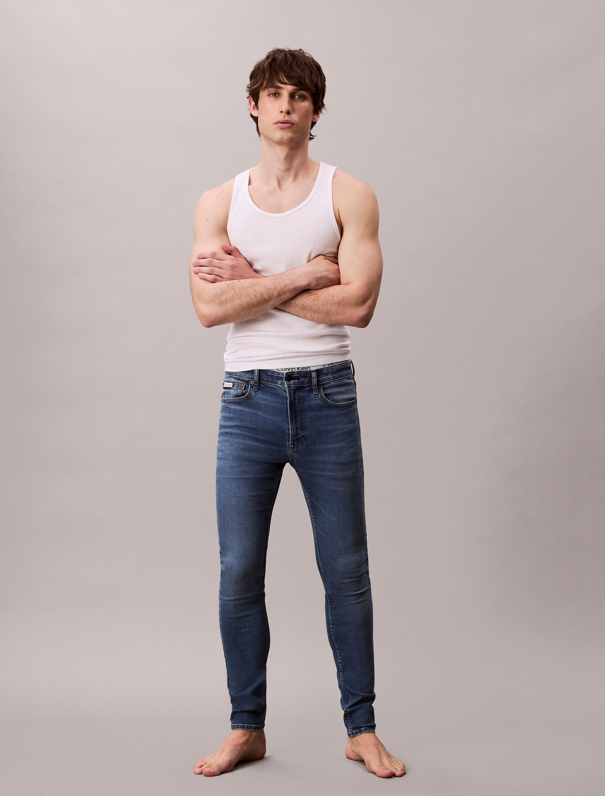 Image of Calvin Klein Jeans Skinny-fit-Jeans "SKINNY JEAN REGEN" Mit Gürtelschlaufen