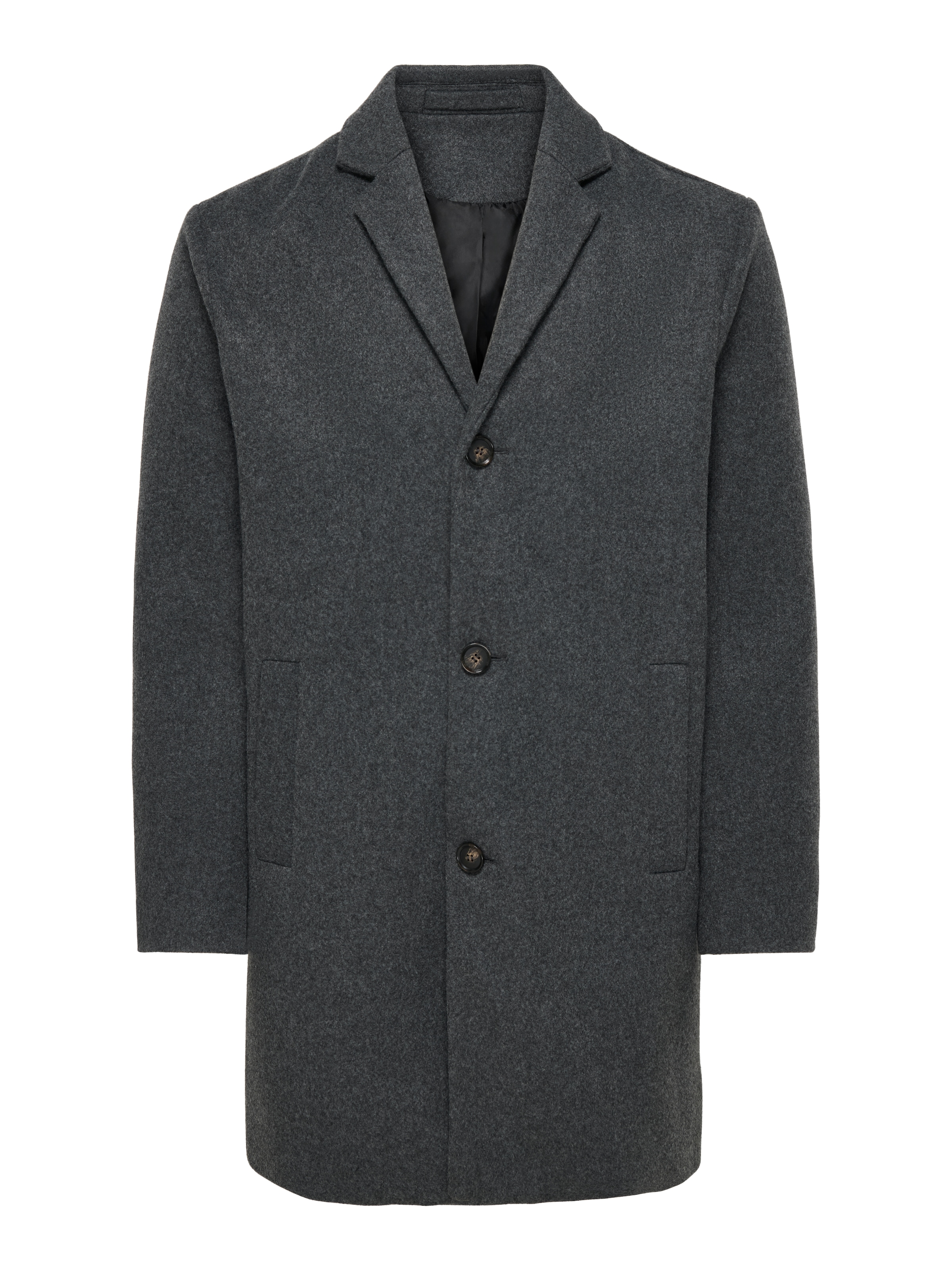 ONLY & SONS Manteau court »ONSMAYLON NEW WOOL COAT OTW OTL« Polyester, Knopfleiste