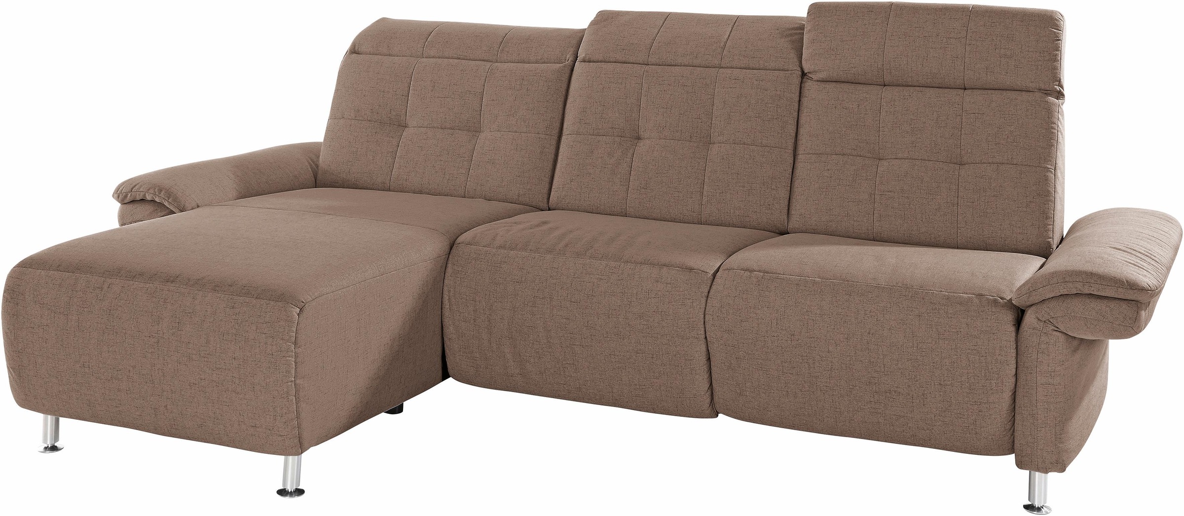 Home affaire Ecksofa »Manhattan L-Form« 2 Sitze mit elektrischer Relaxfunktion, verstellbare Armlehnen