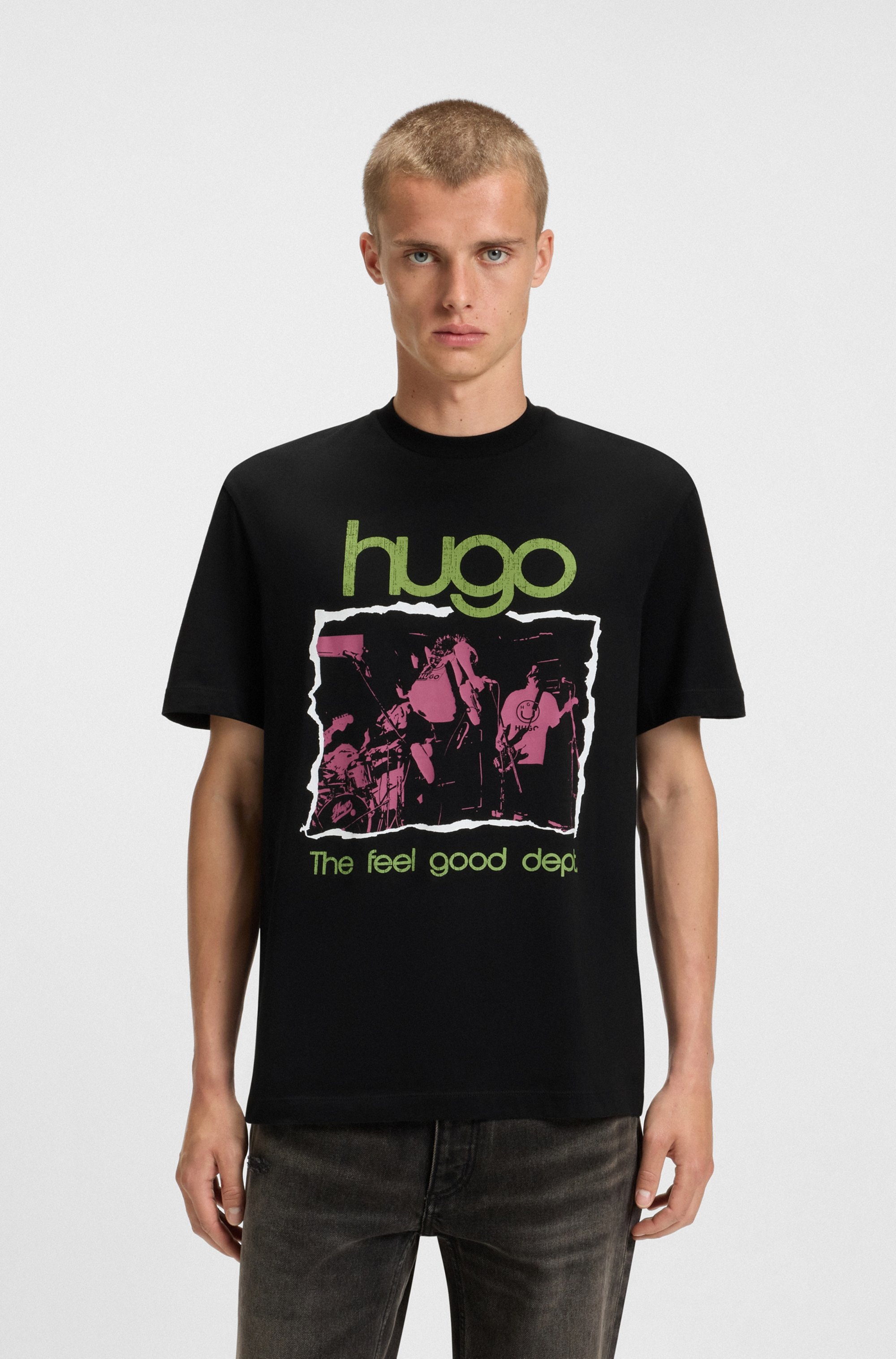 Image of HUGO T-Shirt "Nopix" mit Fotodruck