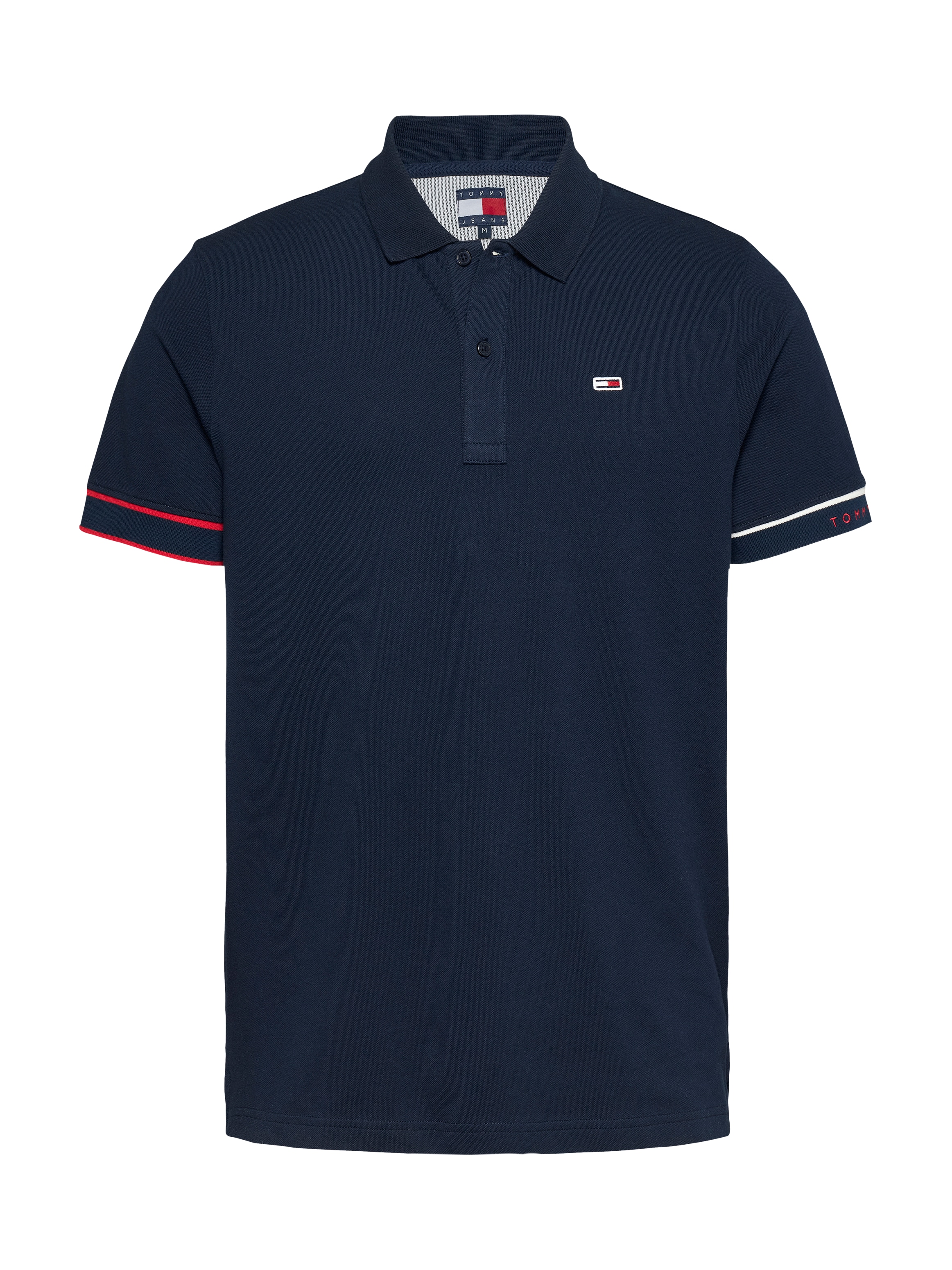 Tommy Jeans Poloshirt »TJM SLIM FLAG CUFF POLO EXT«