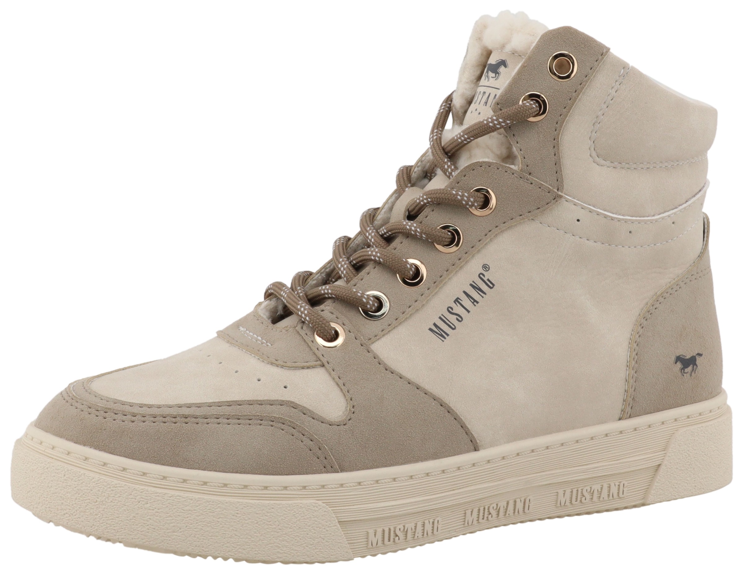 Image of Mustang Shoes Winterboots "Rhonda" High Top Sneaker, Winterboots mit Warmfutter