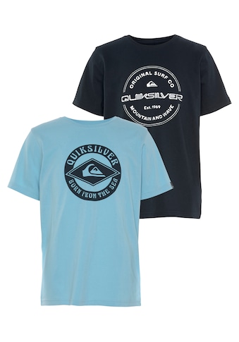 Quiksilver T-Shirt »Jungen Doppelpack mit Logodruck«, (Packung, 2 tlg.) kaufen