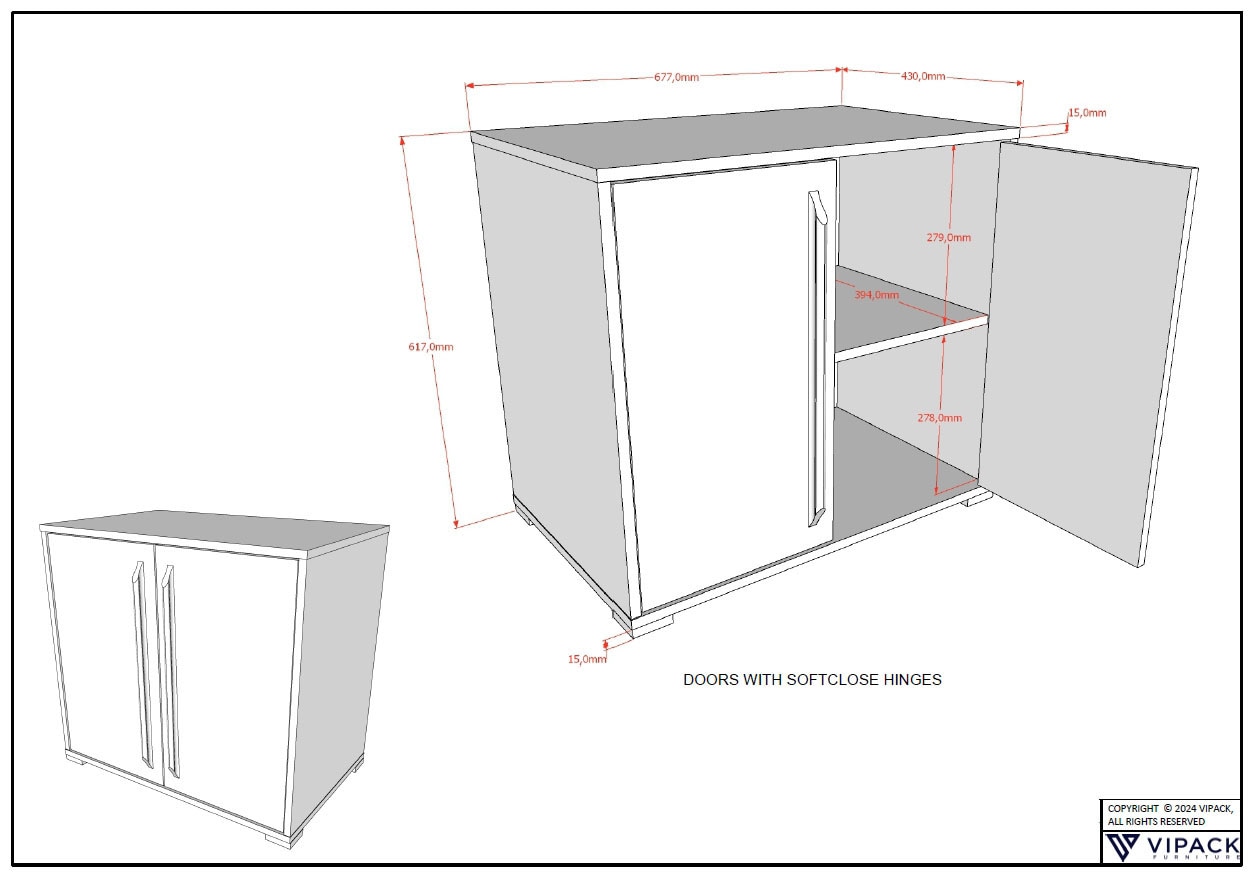Vipack »Sam, schlafen und arbeiten in einem, wahlweise Eiche- oder Weiss-Dekor« Liegefläche 90x200 cm, darunter eine grosse ausziehbare Schreibplatte,  mit Absturzschutz, Leiter u. Stauraum, pflegeleichte Dekor Oberfläche