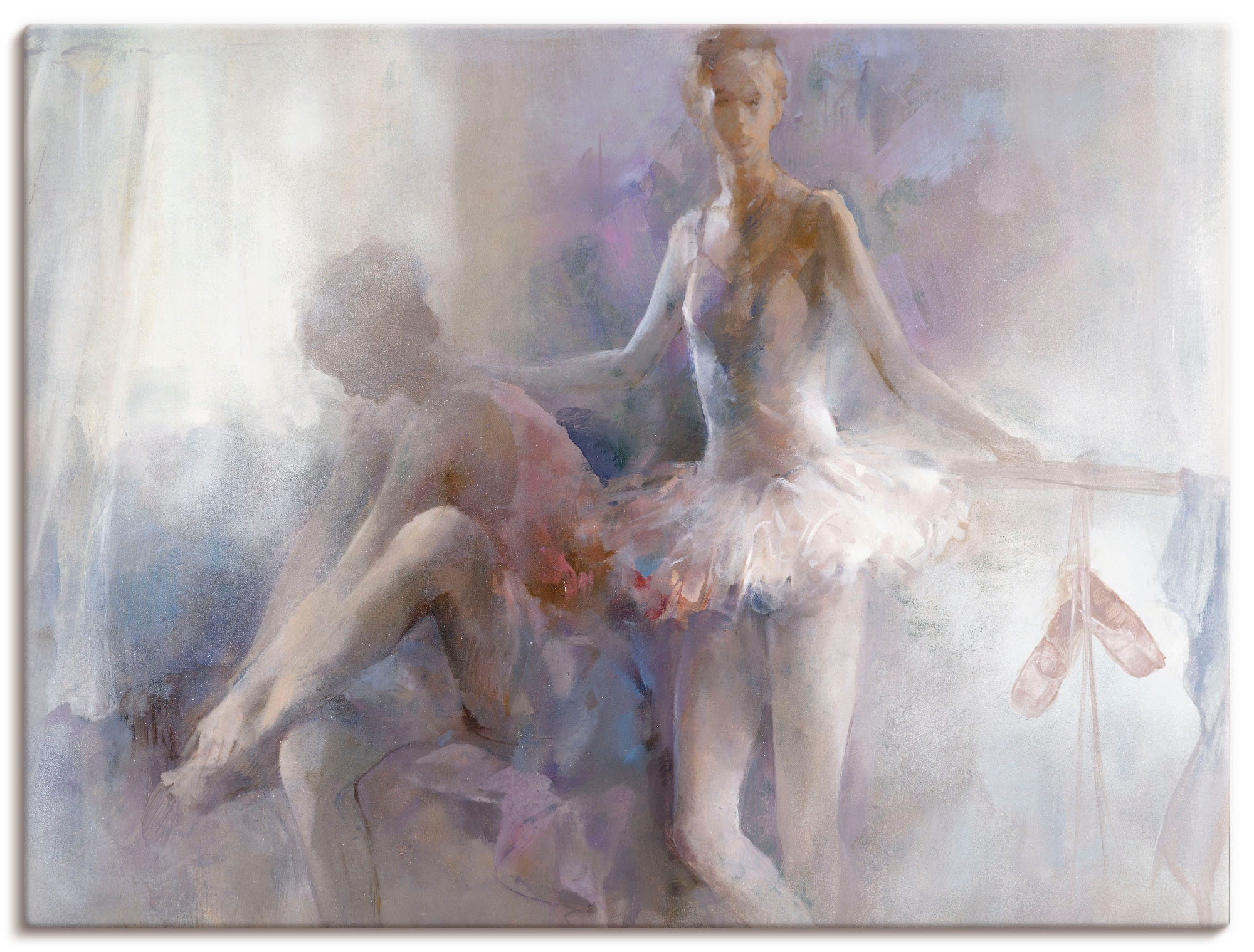 Image of Artland Leinwandbild "Ballett-Mädchen" Sport 1 Stk. tlg. auf Holzrahmen gespannt