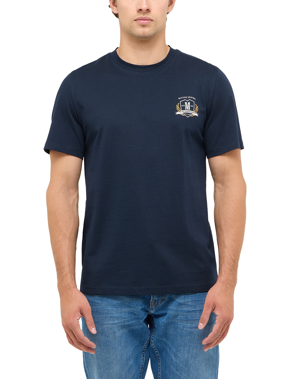 Image of MUSTANG Kurzarmshirt "Style Austin" Markenprint