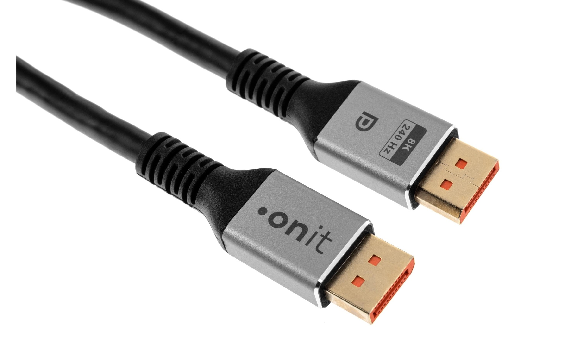 onit Câble vidéo »16K@60 Hz DisplayPort - 2 m« 200 cm Bidirektionales Videokabel nach DP-2.1-Spezifikation