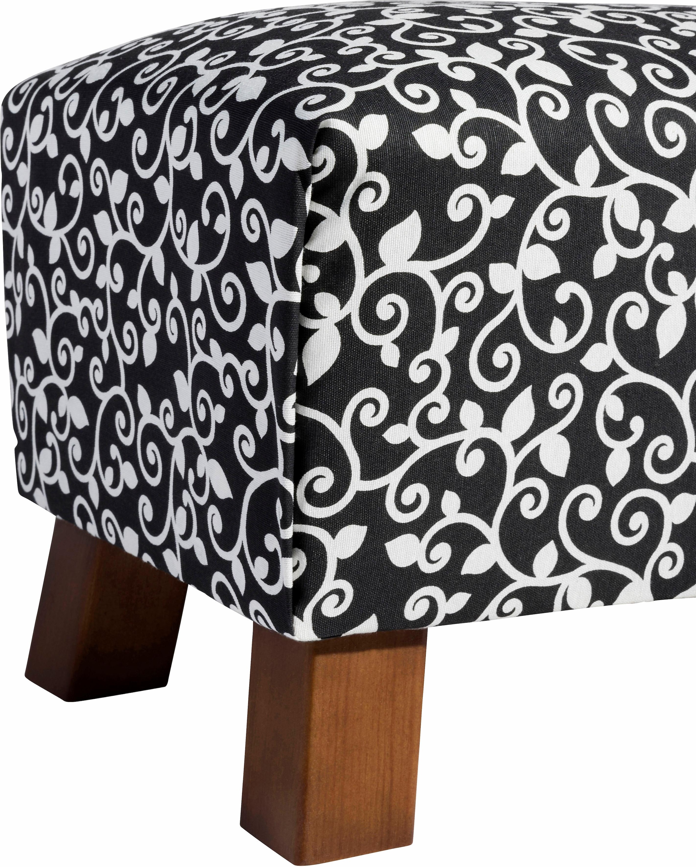 Max Winzer® Fusshocker »Footstool«, Minihocker Breite 40 cm, mit Ornamenten