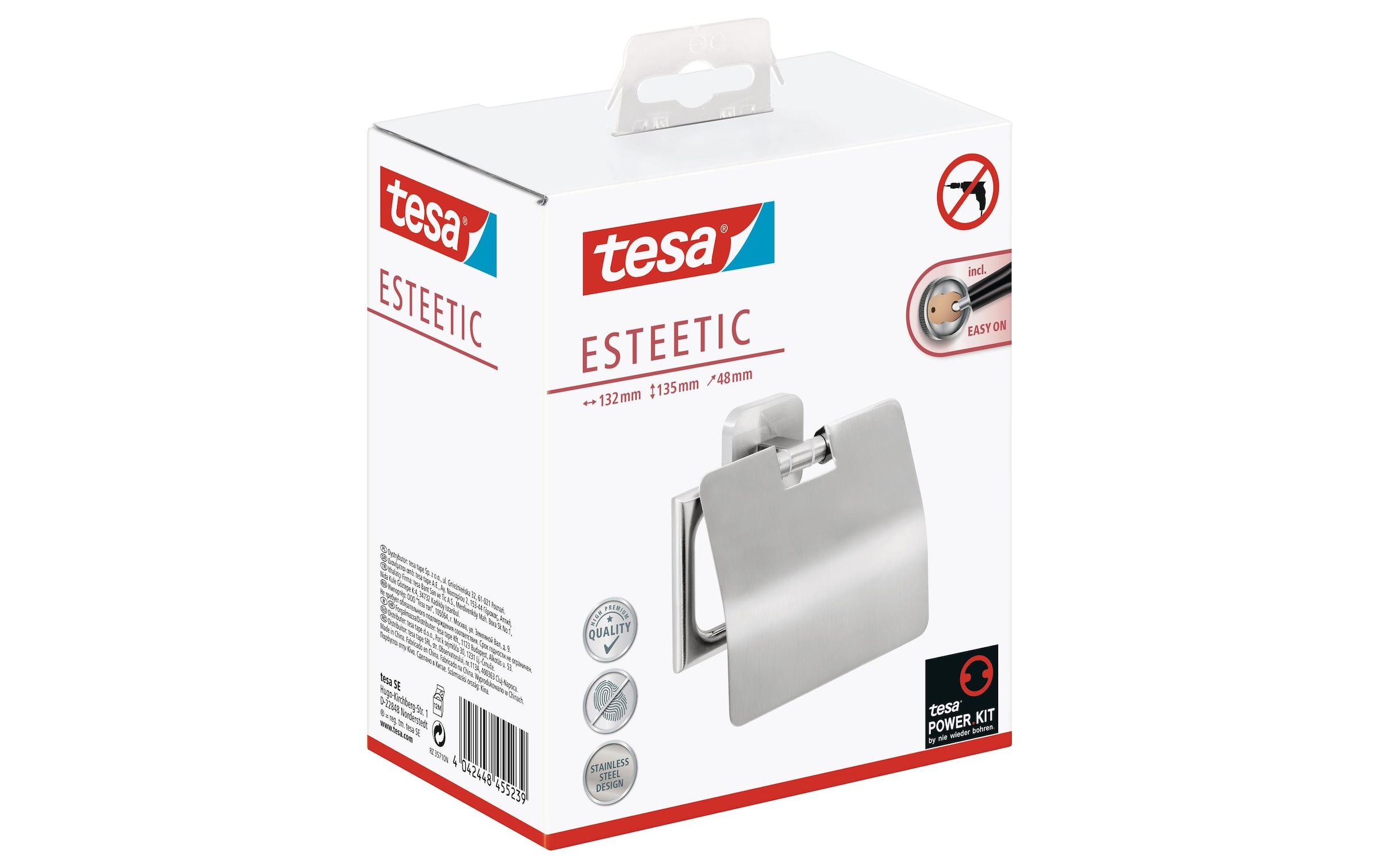 tesa Toilettenpapierhalter »Esteetic mit Deckel«
