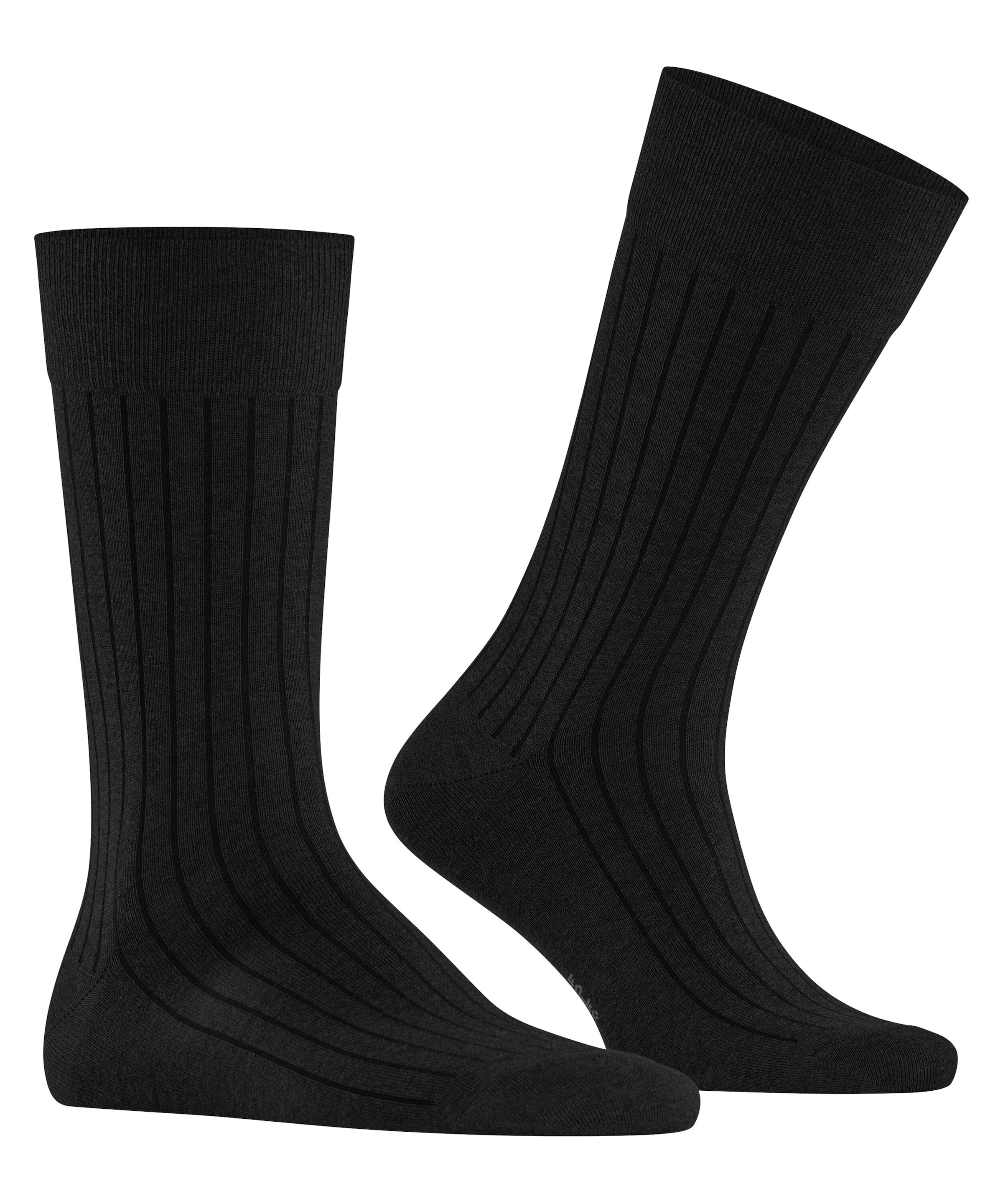 Burlington Socken »Duke Street« Einheitsgrösse 40-46, Rippenstruktur, Cotton-Mix