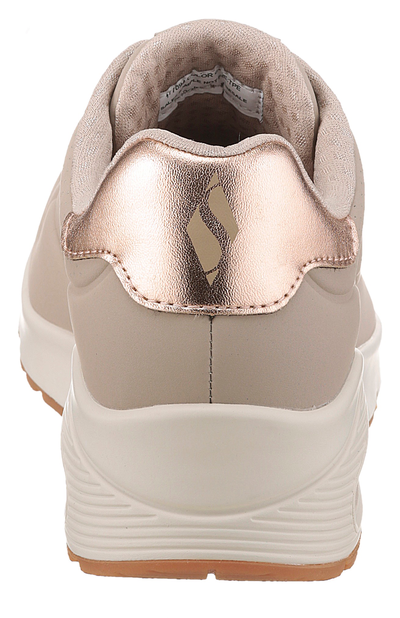 Skechers Sneakers »UNO GOLDEN AIR«  chaussure de loisirs, chaussure basse, chaussure à lacets avec insert métallique