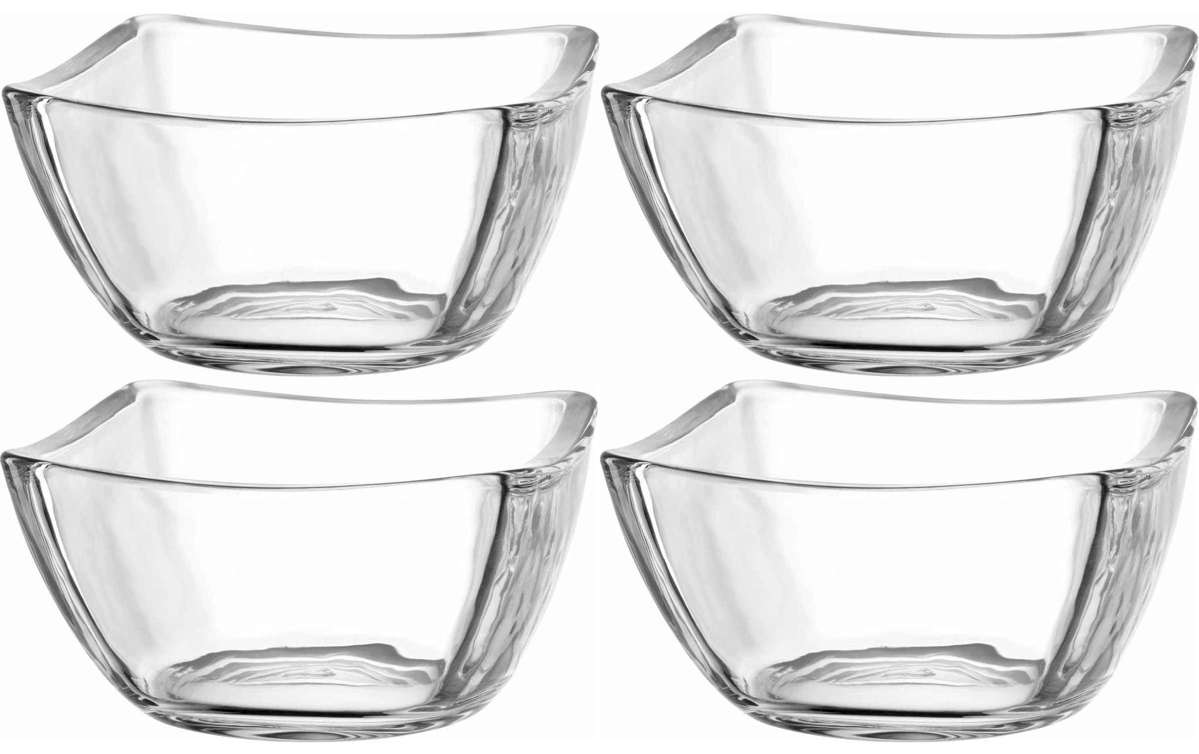 Image of LEONARDO Schüssel "Piazza 4 Stück, Transparent" 4 Stk. aus Glas