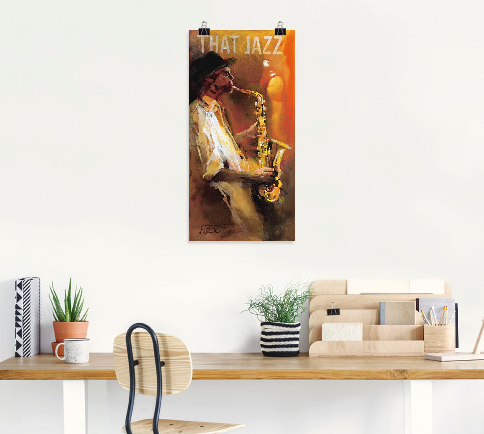 Artland Wandbild »Jazz«, Musiker, (1 St.), als Poster, Wandaufkleber in verschied. Grössen