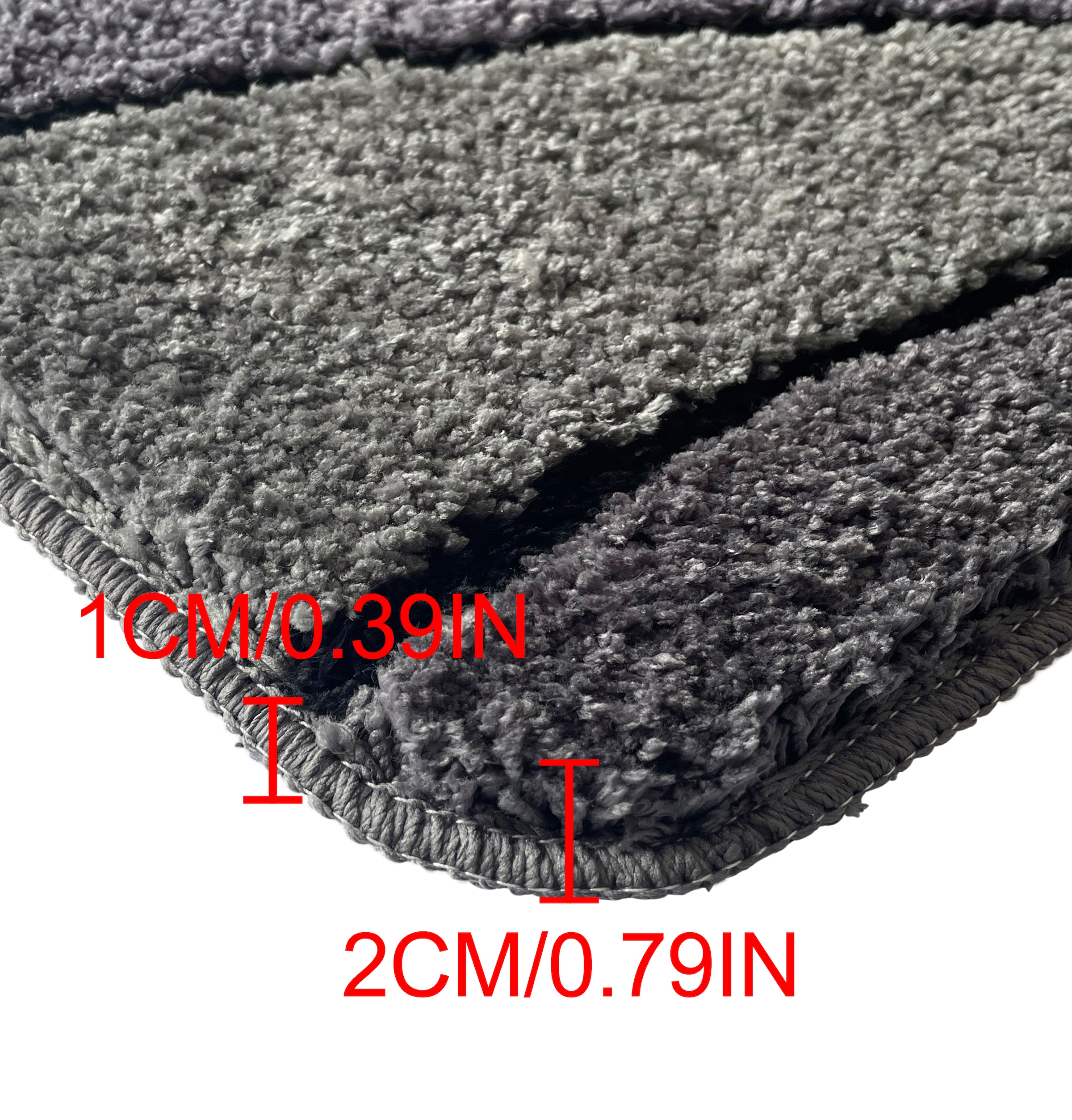 my home Badematte »Josie, Badvorleger, Badezimmer Teppich«, rutschhemmend beschichtet, fussbodenheizungsgeeignet-schnell trocknend-strapazierfähig, Badteppich, Badematten, rechteckig, rund & als 3-tlg. Set erhältlich