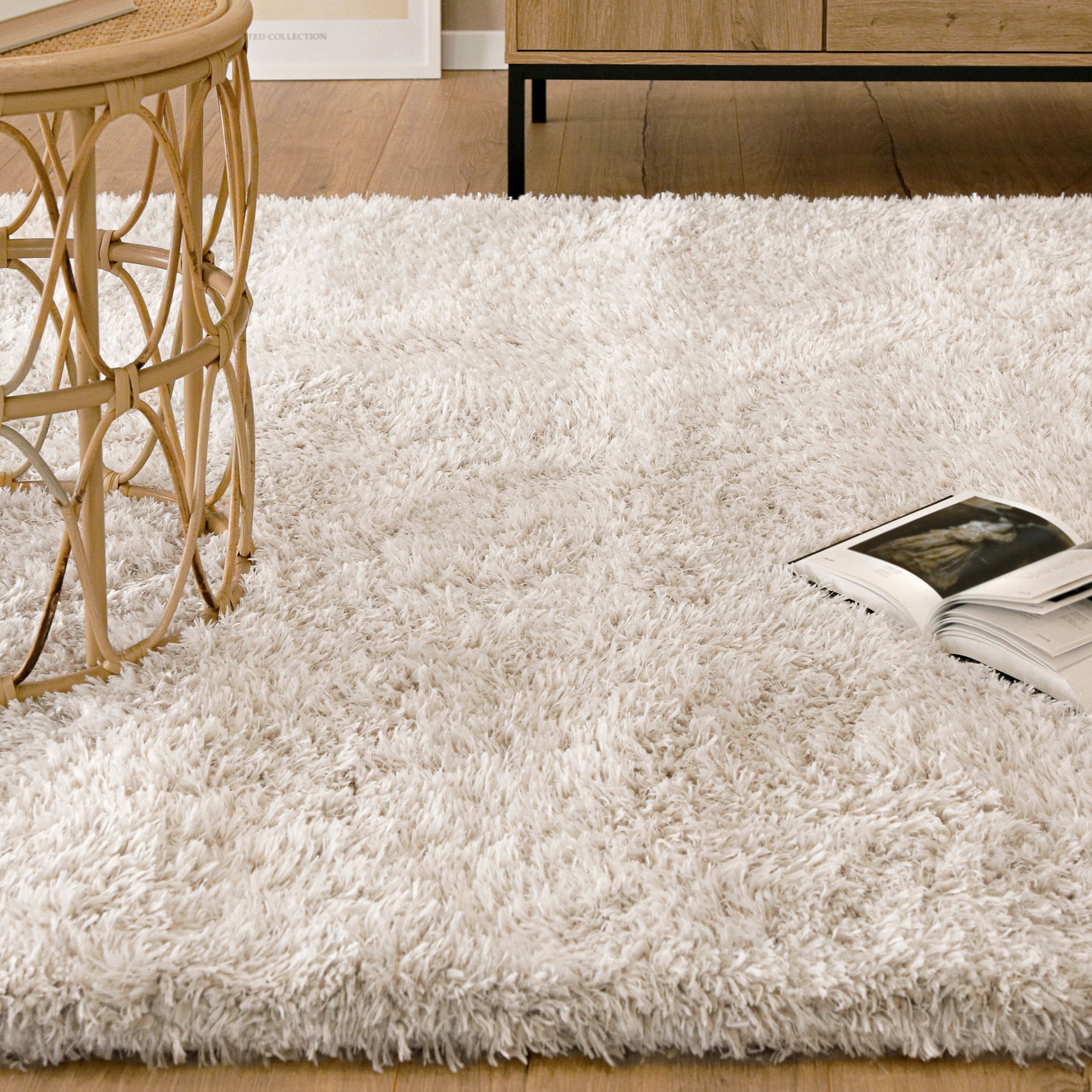 Esprit Tapis à poils longs »YOGI  ESP-096« Rectangulaire 50 mm Höhe Läufer, flauschiger weicher Flor aus 100% recyceltem PET, Wohnzimmer