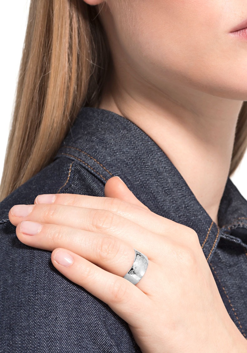 JOOP Fingerring "Schmuck Geschenk Ring Kornblume, breit - Eyecatcher"