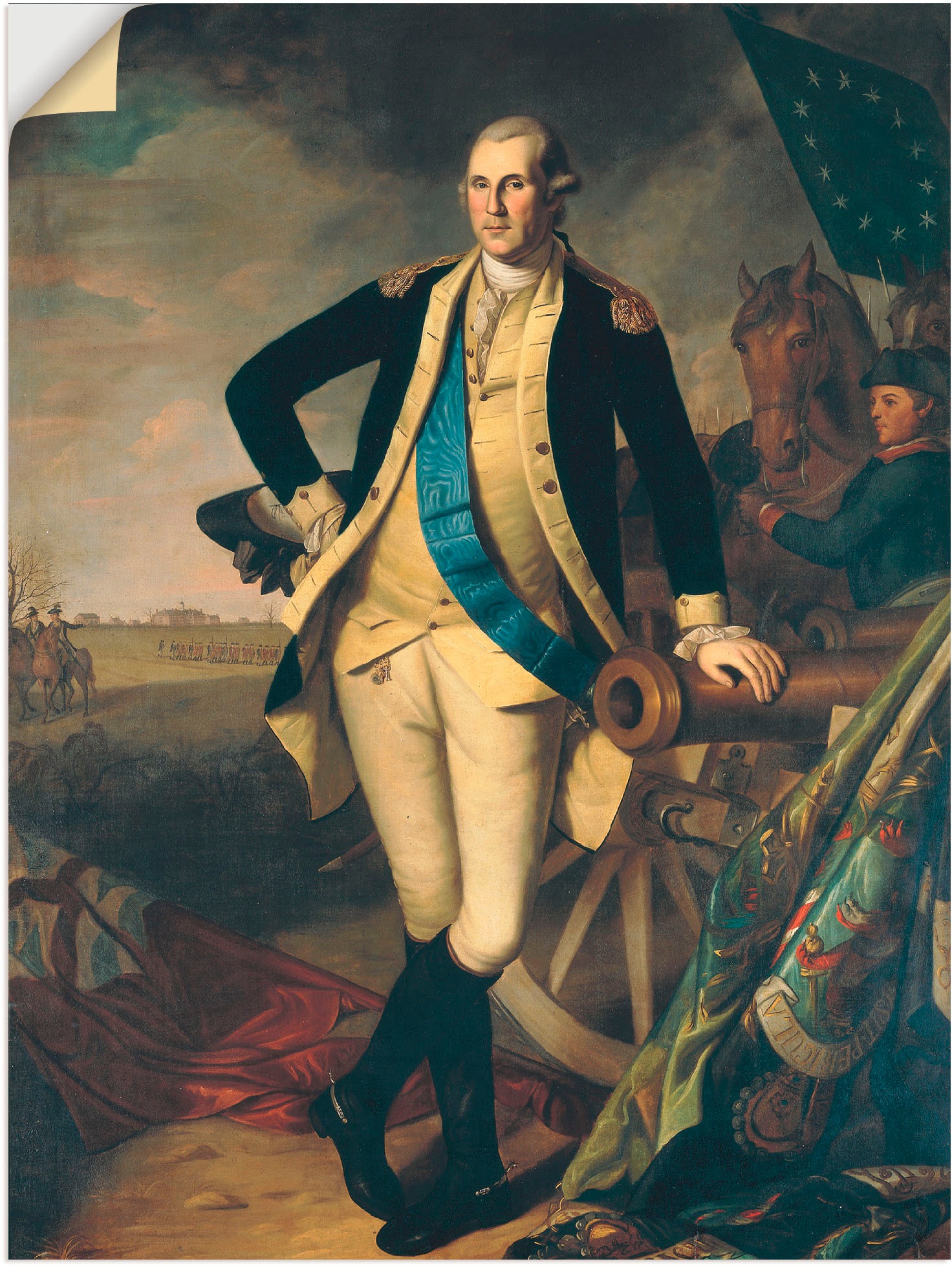 Image of Artland Wandbild »George Washington in Princeton. 1779«, Menschen, (1 St.), in vielen Grössen & Produktarten -Leinwandbild, Poster, Wandaufkleber / Wandtattoo auch für Badezimmer geeignet bei Ackermann Versand Schweiz