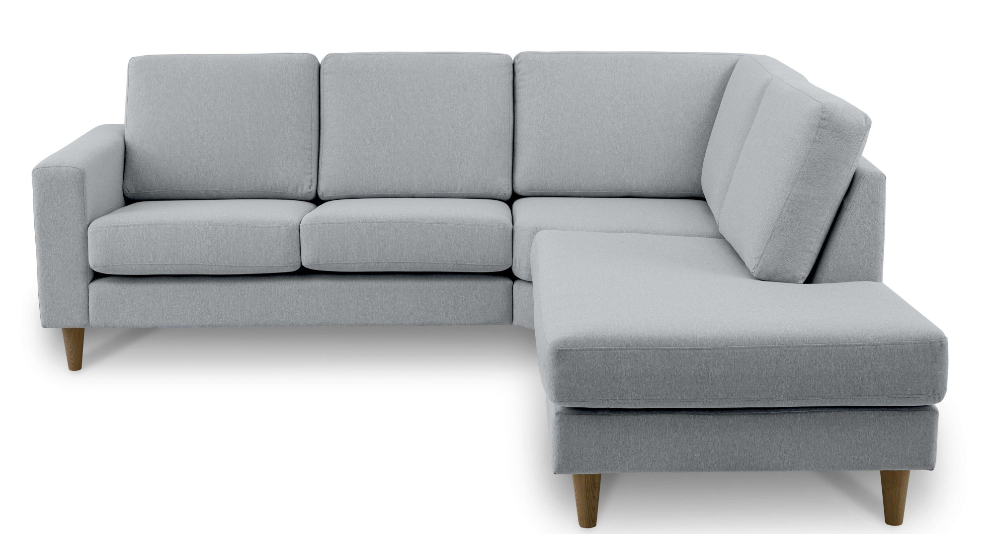 andas Ecksofa »Tvinno«, im skandinavischen Stil, L-Form, mit Massivholzfüssen, Breite 230 cm