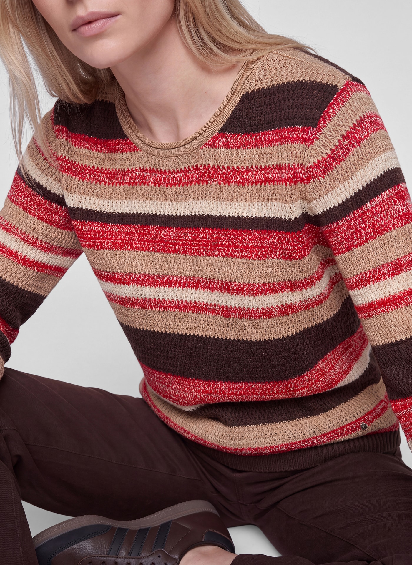 Rabe Pull en tricot im Streifen-Look