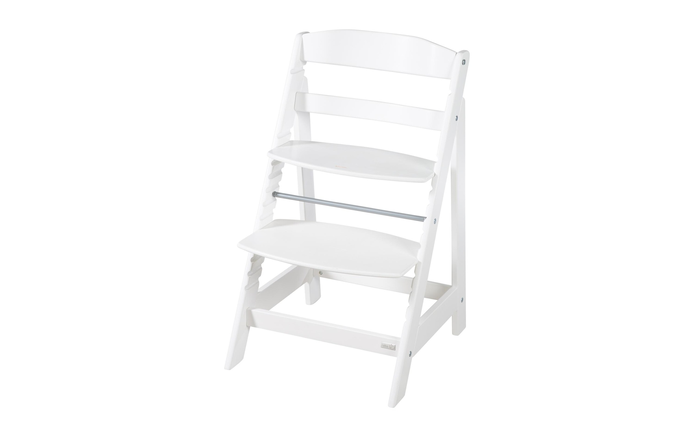 roba® Hochstuhl »Born up Set 2-in-1 Weiss, Stone gesteppt«