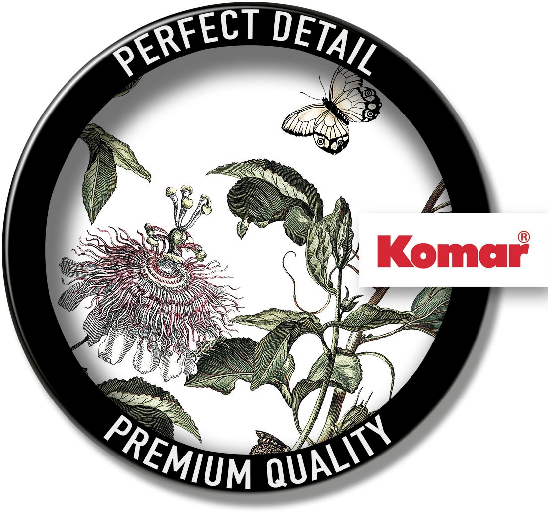 Komar Fototapete »Digitaldruck Vlies - Paradis de Papillons - Grösse 400 x 250 cm«, bedruckt, Wohnzimmer, Schlafzimmer