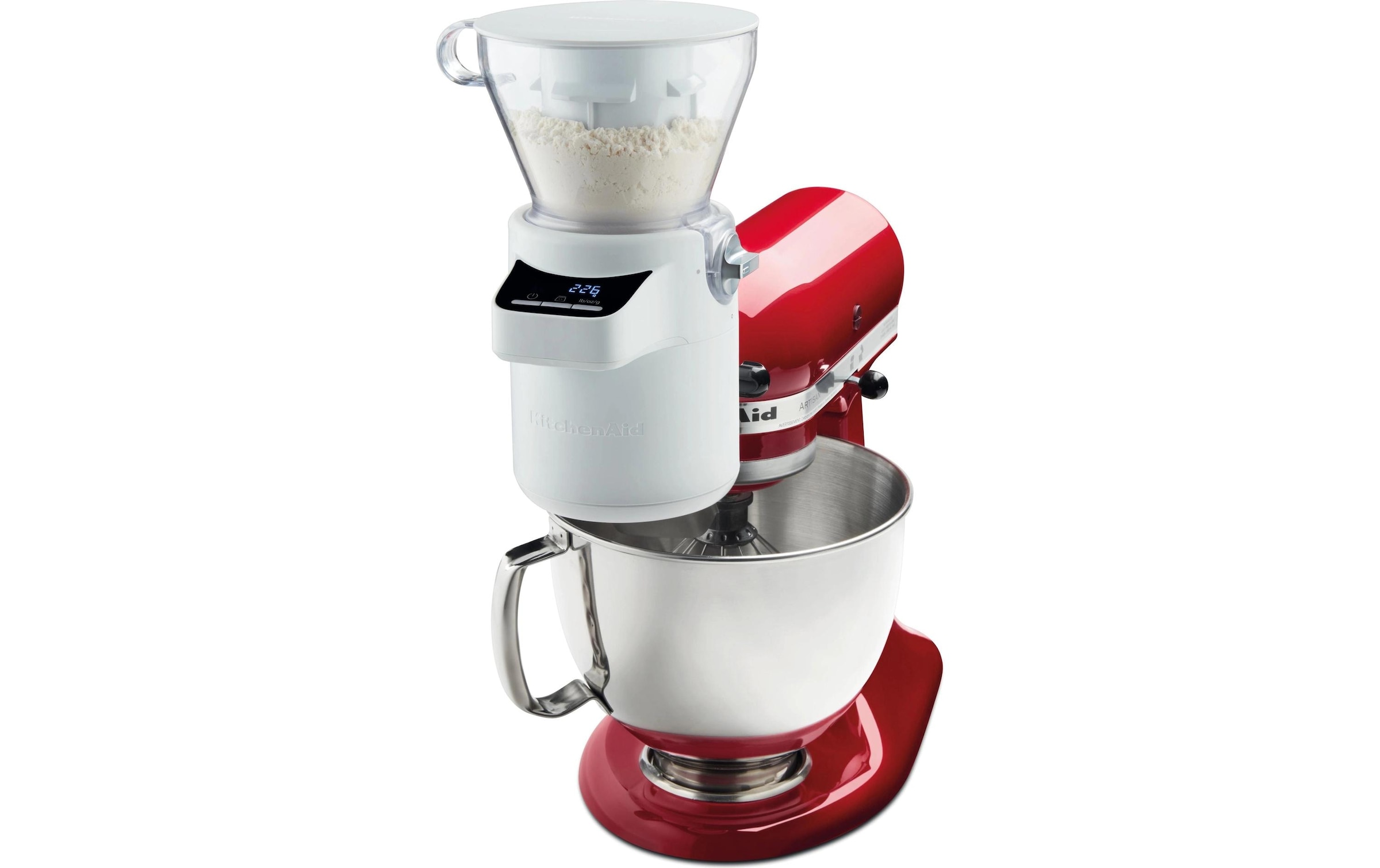 KitchenAid Siebaufsatz »5KSMSFTA« Sieb mit digitaler Waage und Trichter