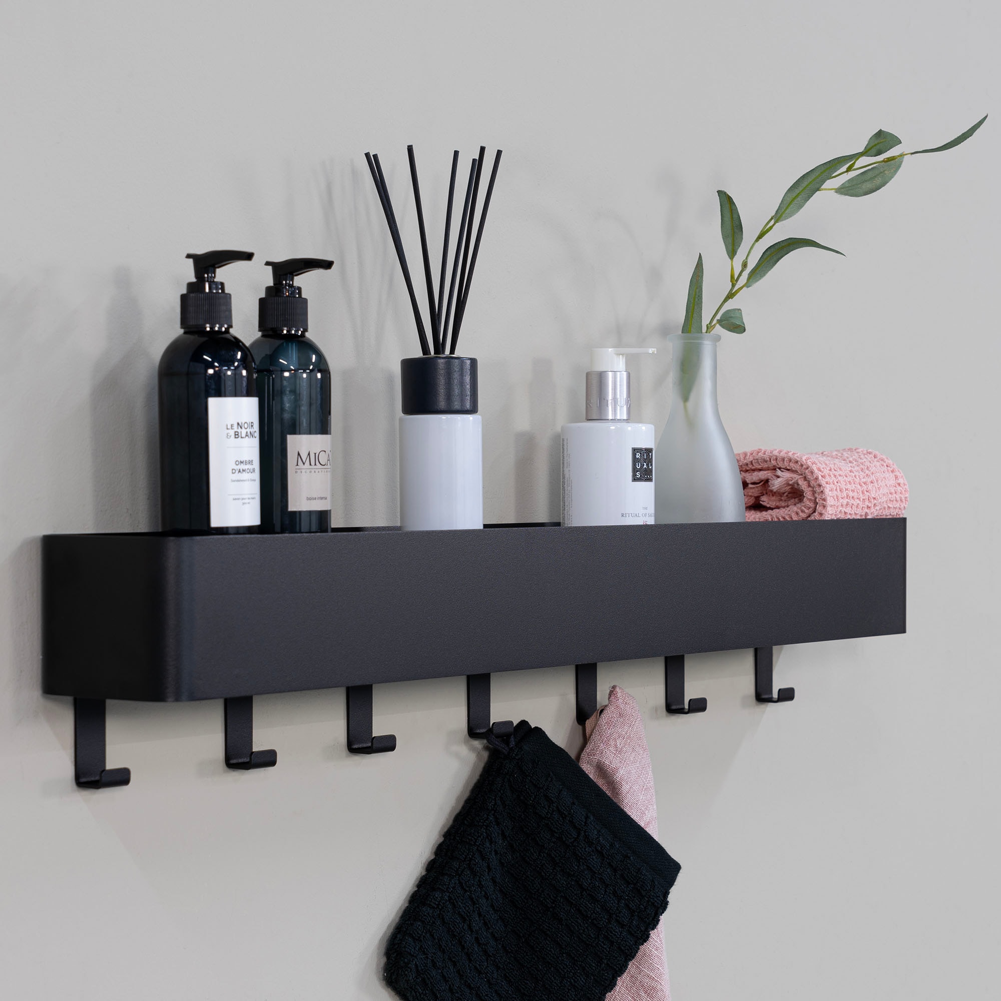 Spinder Design Garderobenhaken »Multi 7« 2-in-1 Wandregal + Garderobe