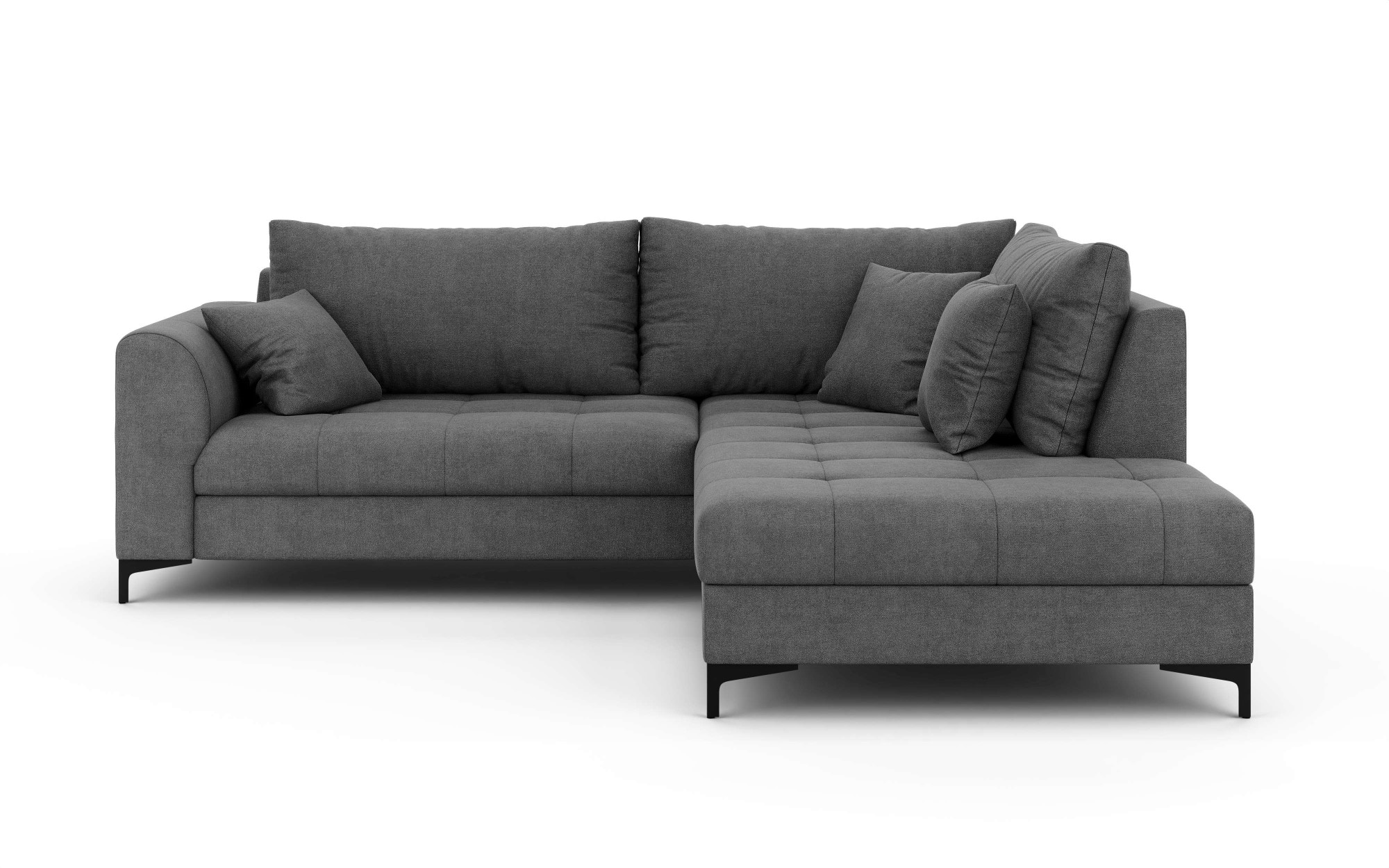 GOODproduct Canapé d'angle »LEEVKE Design-Sofa mit Ottomane rechts/links bestellbar, Breite 232 cm« in vielen modernen Farben erhältlich, belastbar bis 480 kg