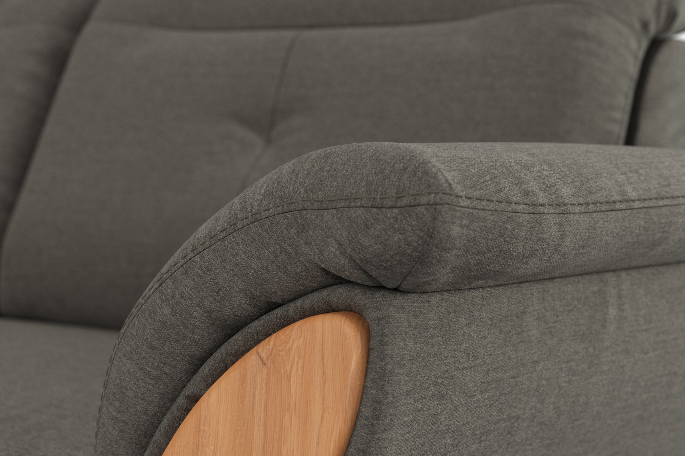 Home affaire Ecksofa »Dangast L-Form«, Kopfteilverstellung, wahlweise mit motorischer Relaxfunktion