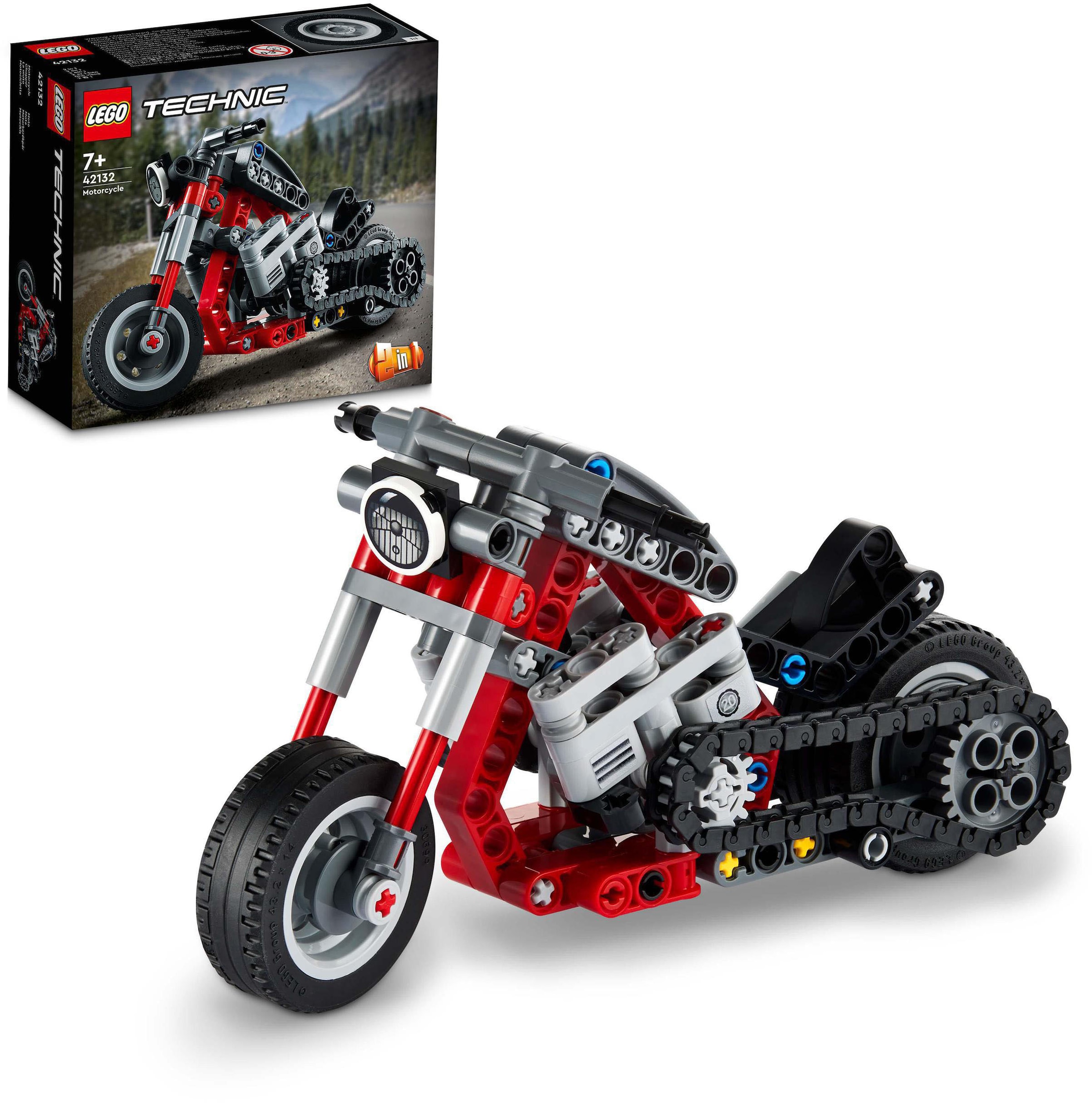 Image of LEGO® Konstruktionsspielsteine »Chopper (42132), LEGO® Technic 2in1«, (163 St.) bei Ackermann Versand Schweiz