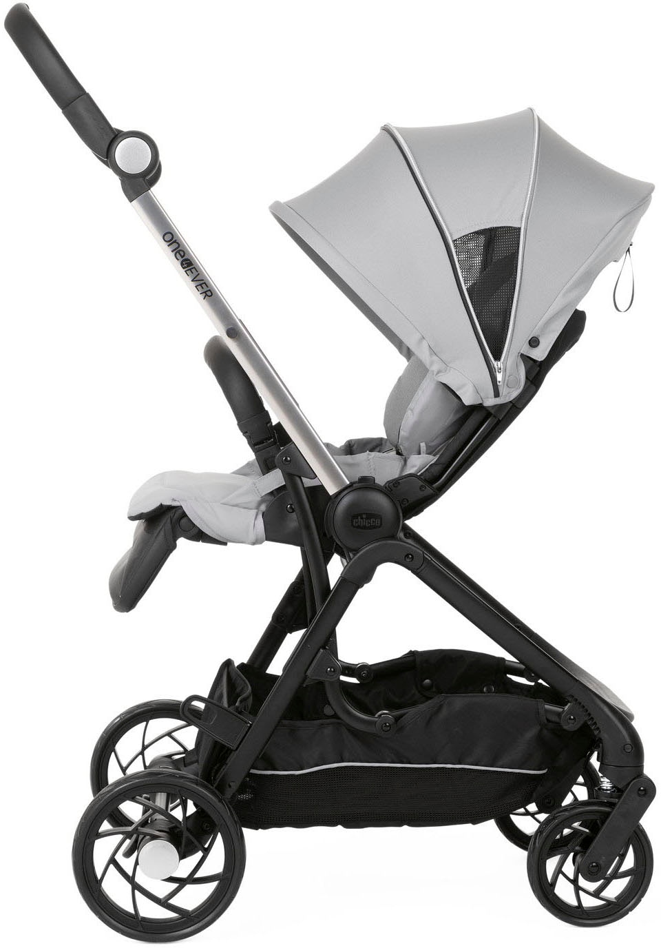 Chicco Kombi-Kinderwagen »Kinderwagen One4ever, silverleaf«, mit zwei Sitzen