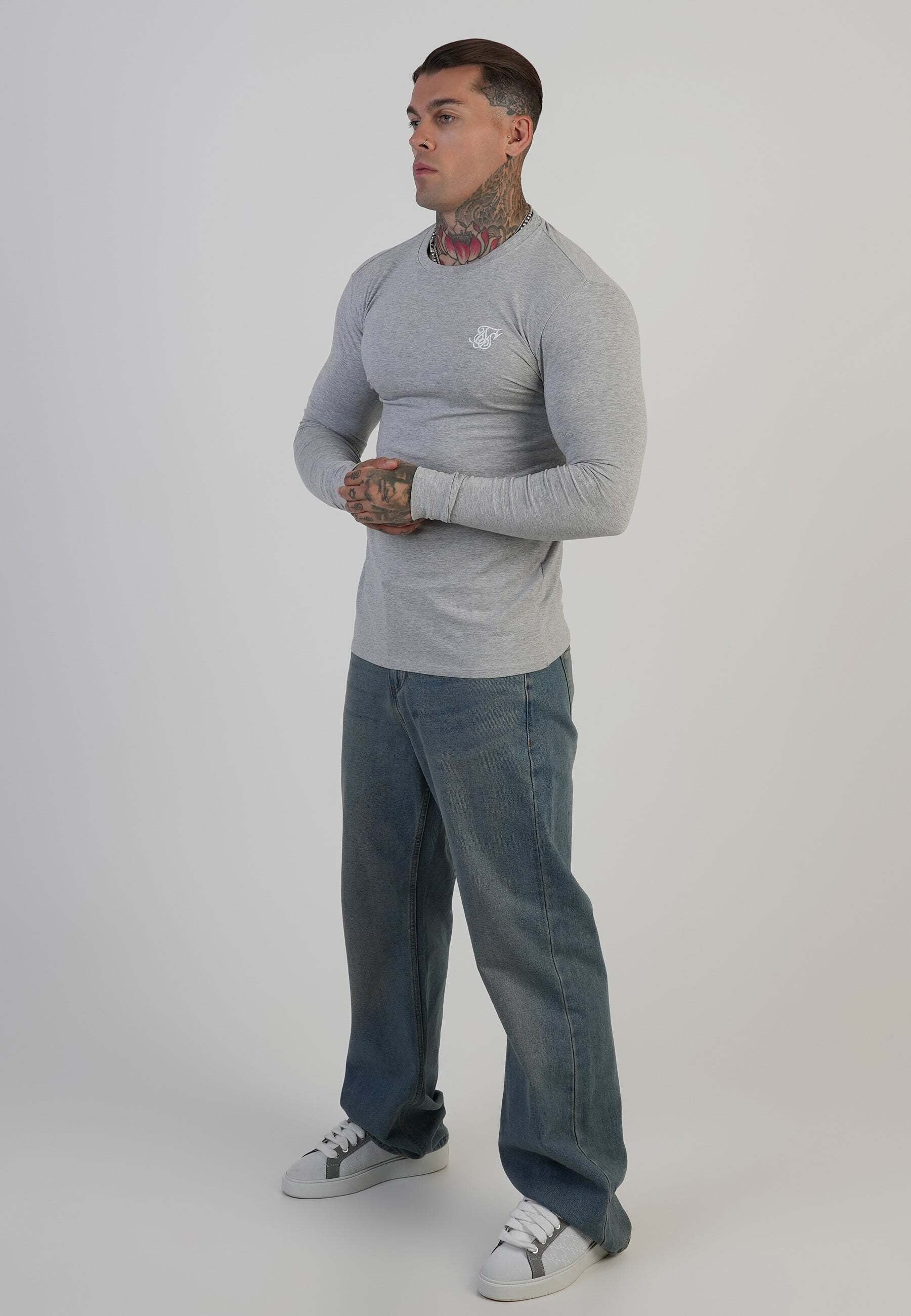 Siksilk Langarmshirt »Siksilk Langarmshirt Essentials Long Sleeve T-Shirt«
