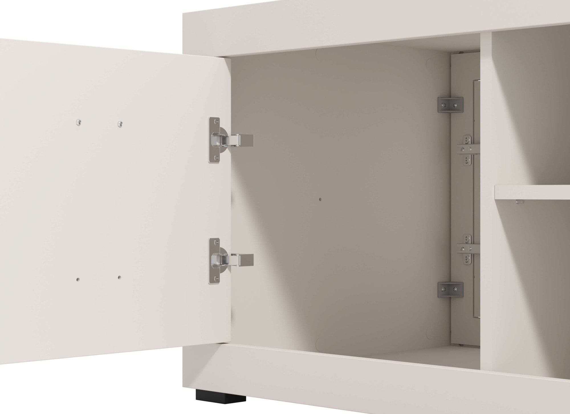 Home affaire Couchtisch »Warwick, Wohnzimmertisch, Sofatisch, Beistelltisch, Kaffeetisch« Eleganter Couchtisch in Kaschmir mit viel Stauraum, Heissfolienprägung