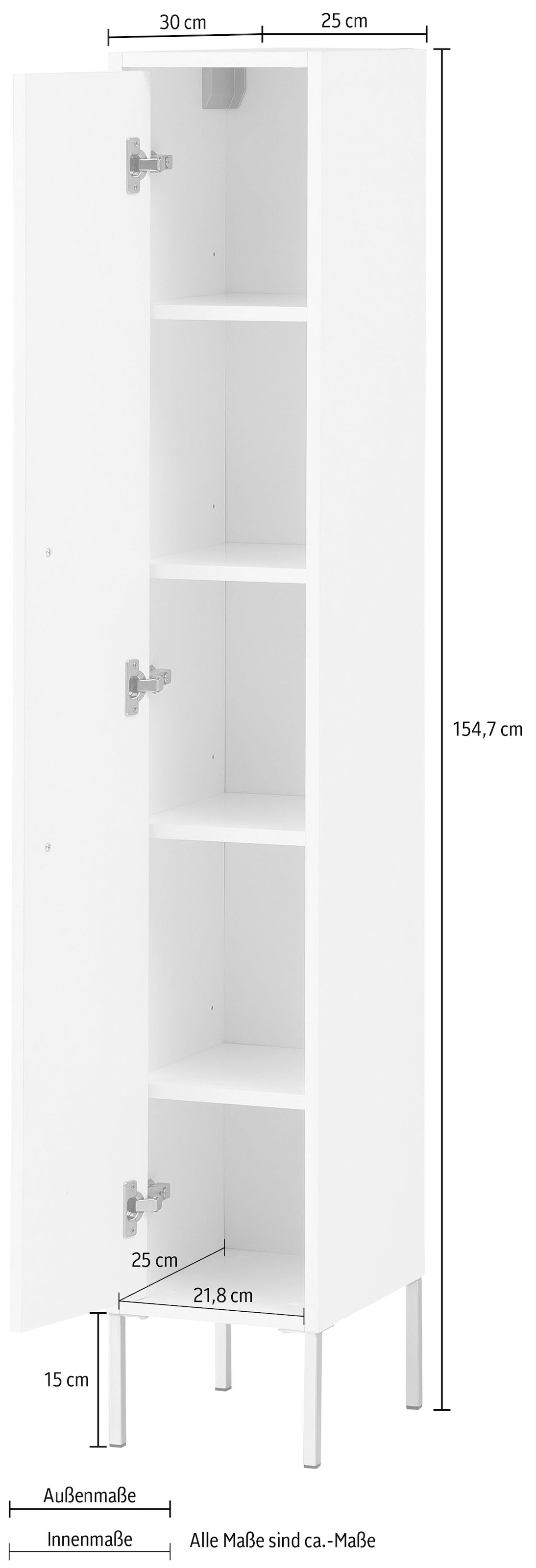 Schildmeyer Midischrank »Sarah«, Badmöbel, Breite 32,7