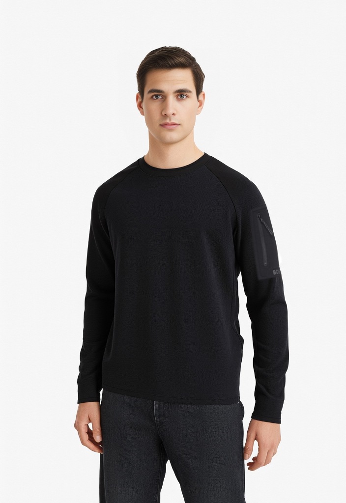 Image of BOSS GREEN Sweatshirt "CN Urban Tech", mit Ärmeltasche