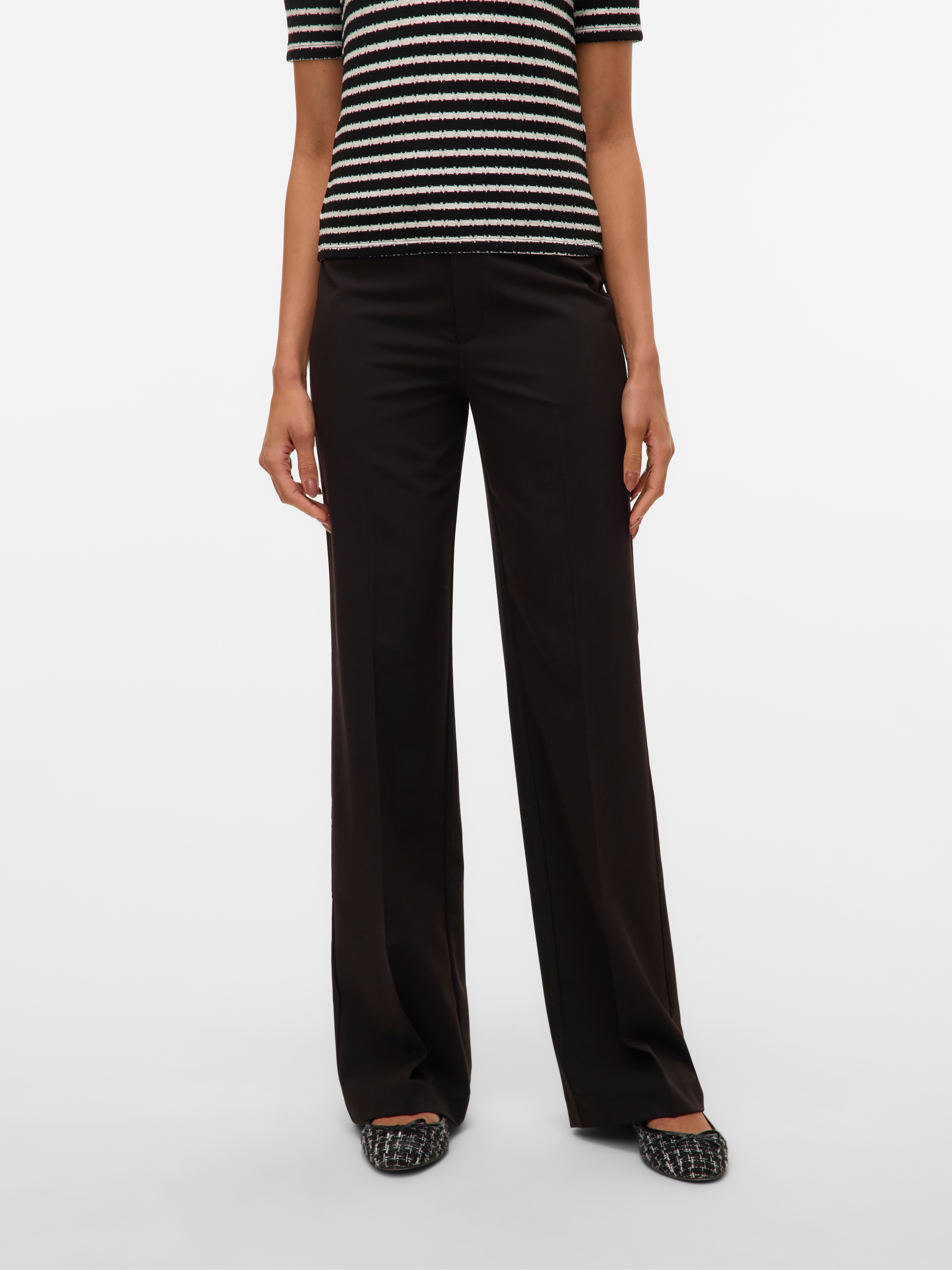Vero Moda Anzughose »VMTEXAS MW STRAIGHT PANT NOOS«