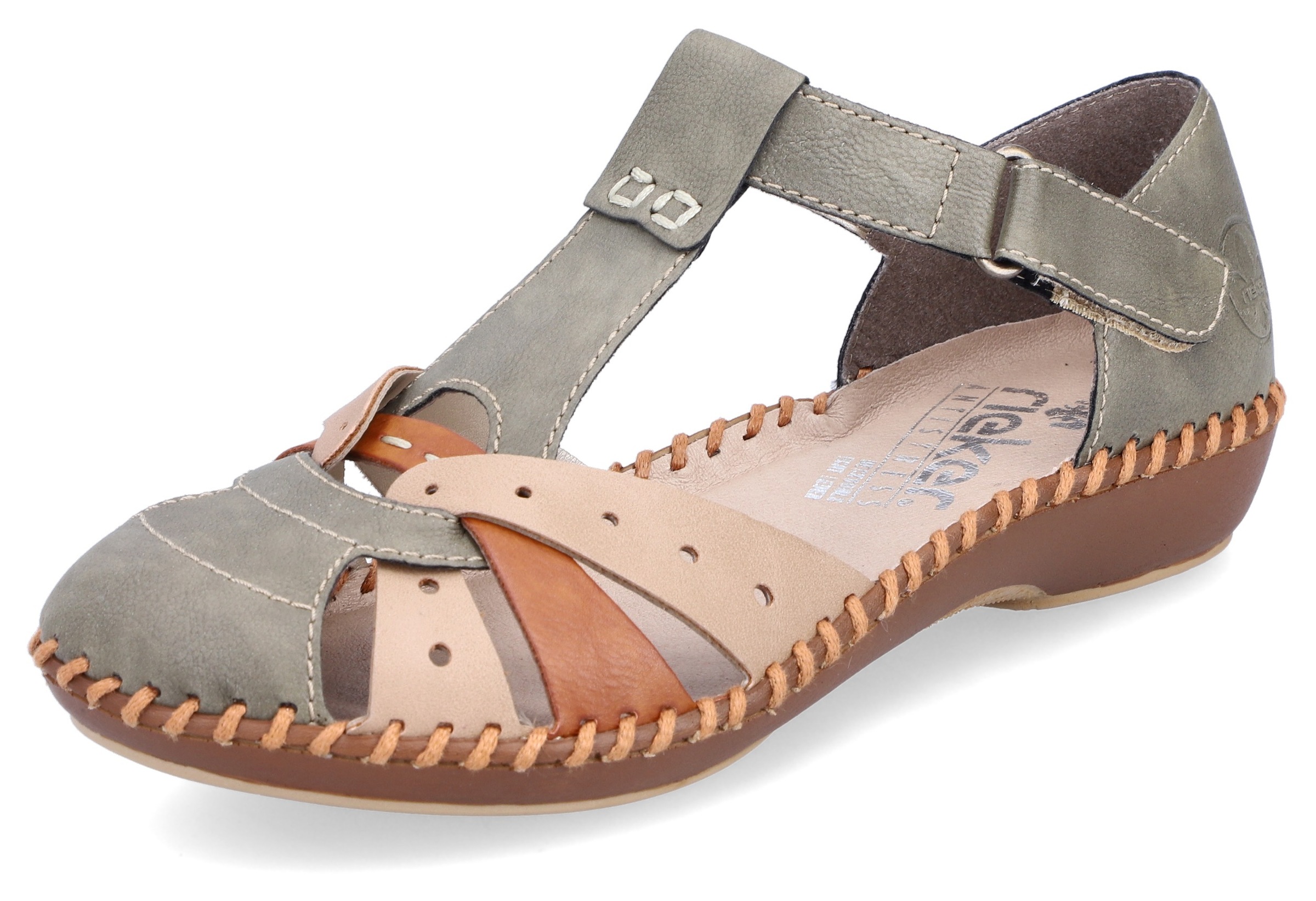 Image of Rieker Klettschuh, mit Kontrastnähte bei Ackermann Versand Schweiz