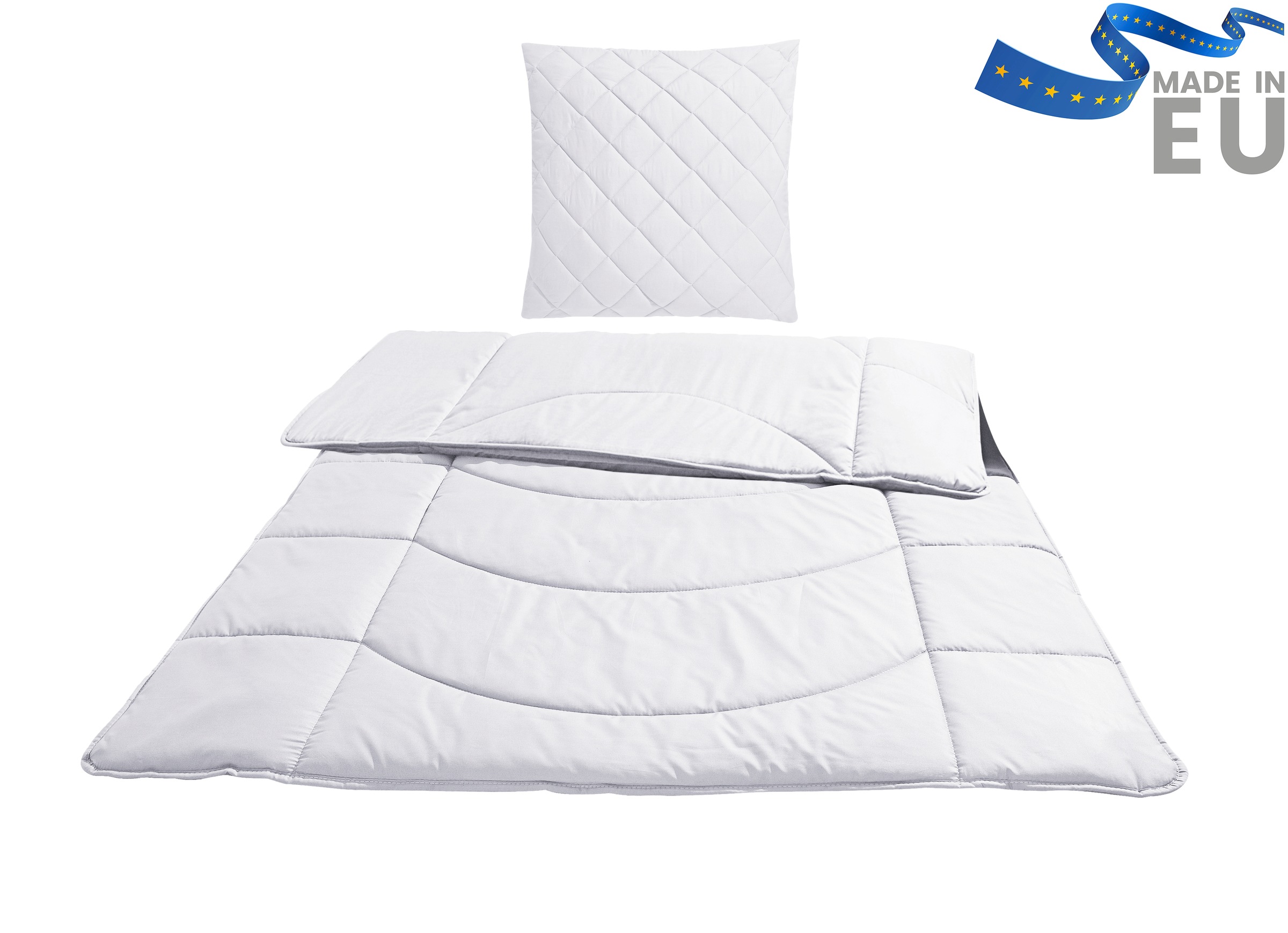 OTTO home Steppbett + Kopfkissen "Microlux, Bettdecke 135x200 cm, 155x220 cm" Set mit Kissen 40x80 cm, 80x80 cm, Sommer, Herbst, Winter in 4 Farben