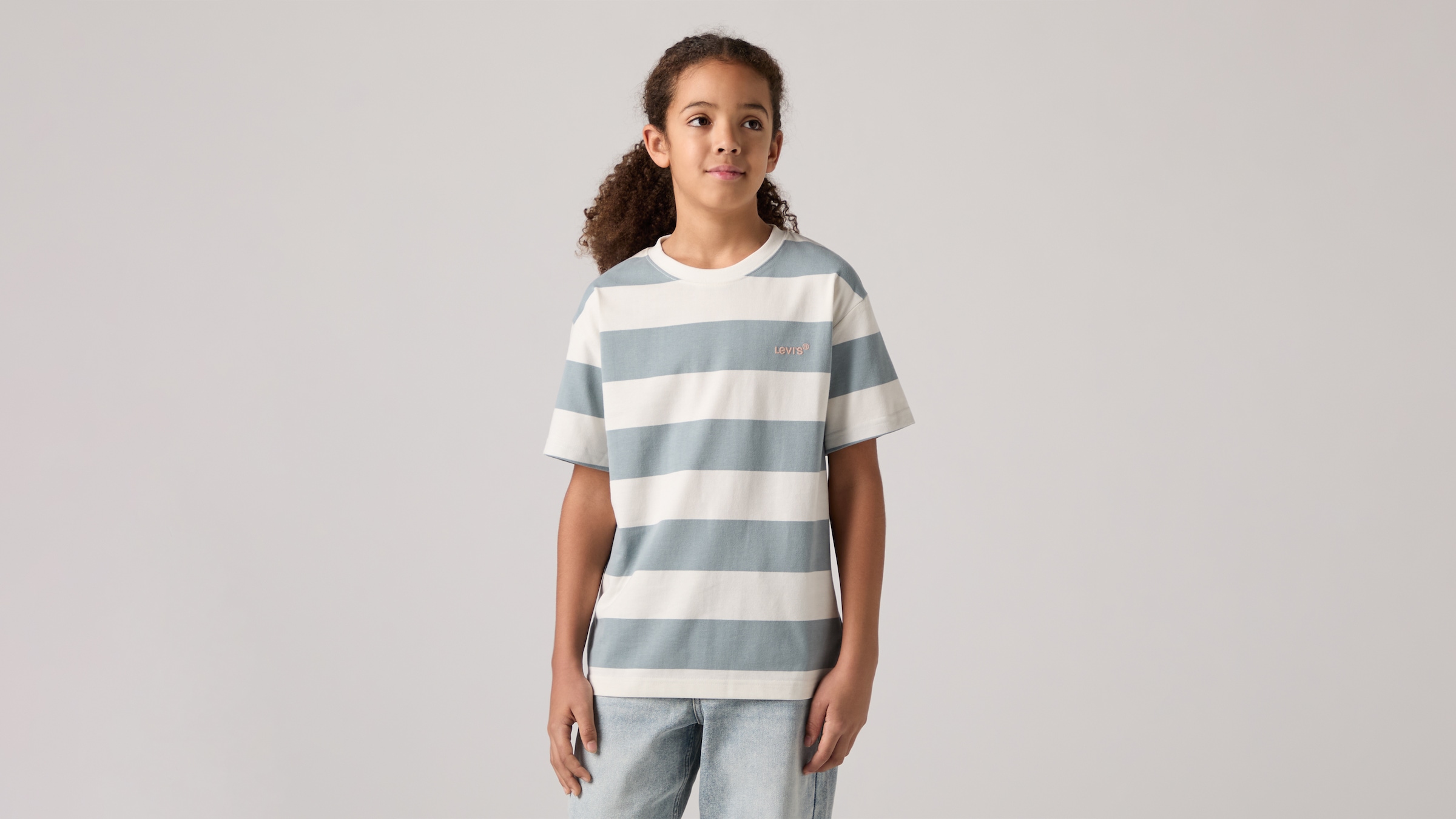 Image of Levis Kids T-Shirt "LVB BIG STRIPE TEE" for Boys, gestreift