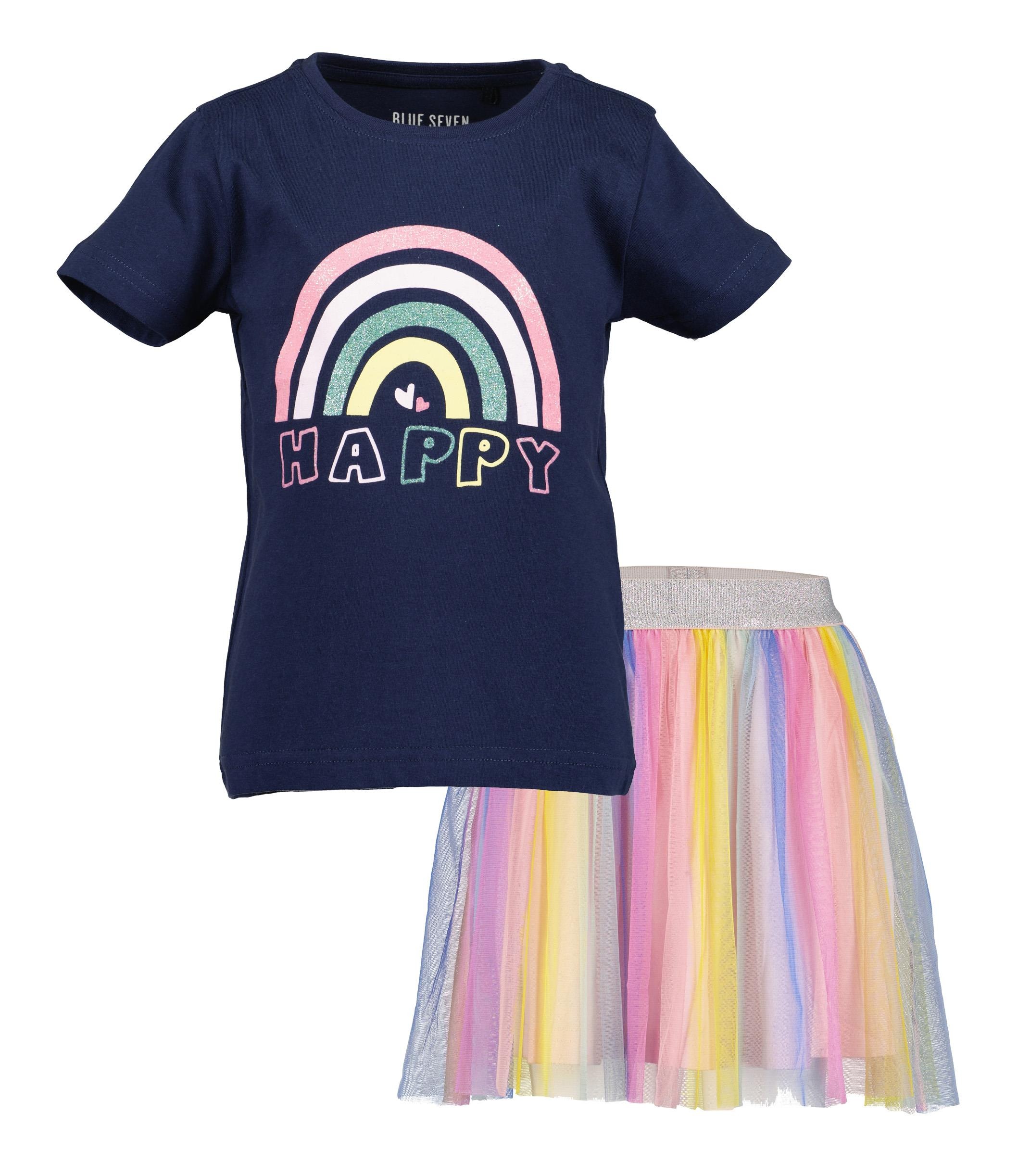 Blue Seven T-shirt & jupe Set, 2 pièces mit grossem Frontprint