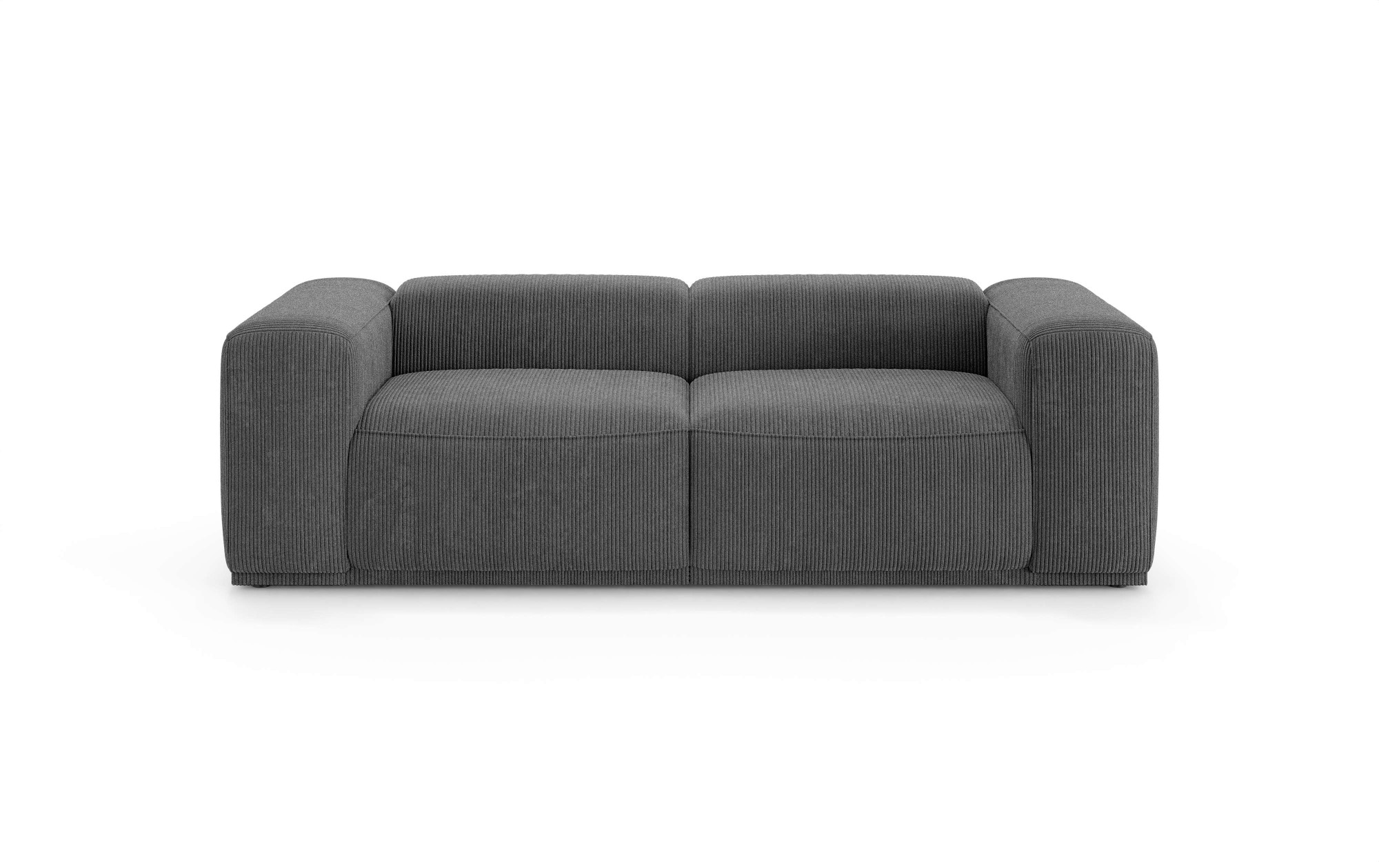 s.Oliver Big-Sofa »EMMERIK Designersofa, 3-Sitzer mit Wellenfederung, B/T/H: 242/98/73 cm« hoher Sitzkomfort, gemütlich und modern, auch in Cord