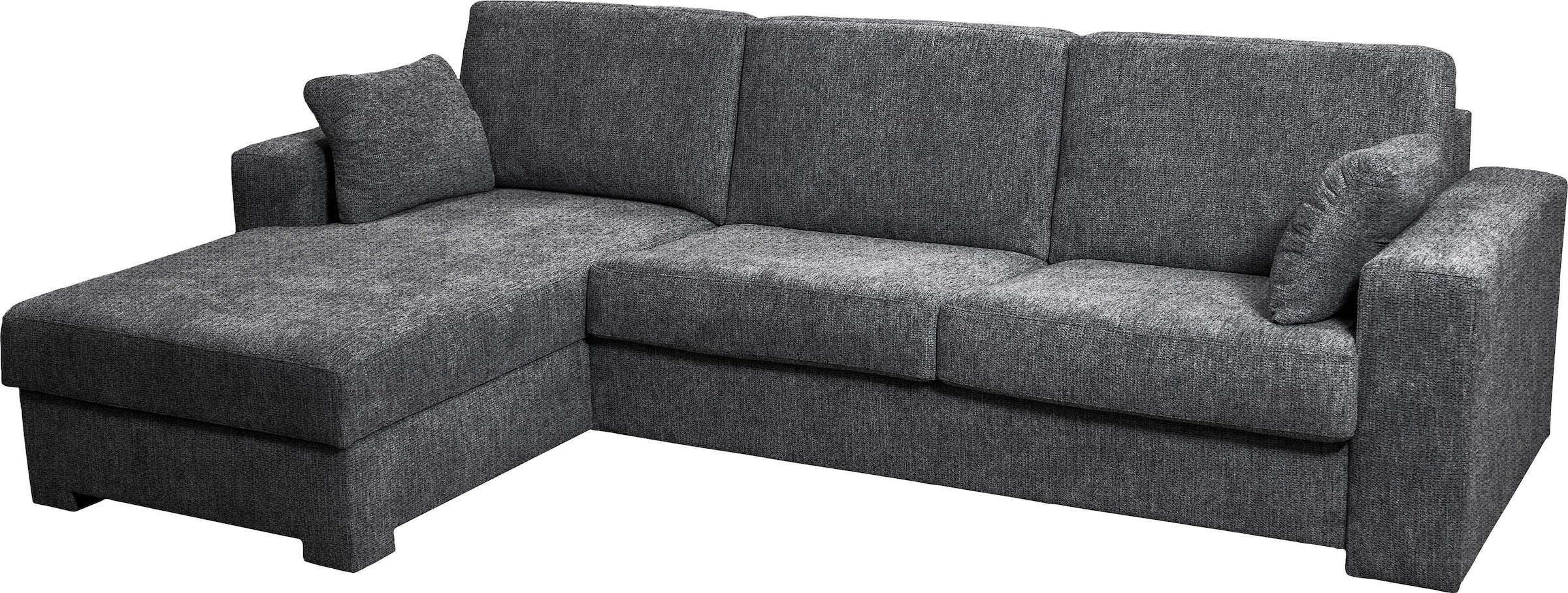 Home affaire Ecksofa »Roma "M" Matratzenhöhe 14 cm, Dauerschlaffunktion, mit Unterfederung,«, Liegemasse ca 143x198 cm, L-Form
