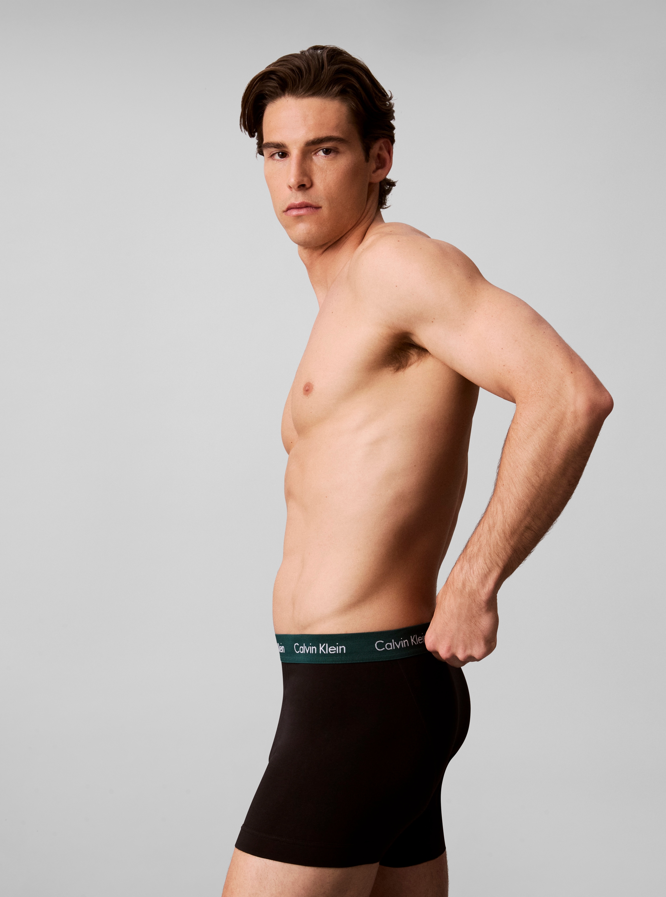 Calvin Klein Underwear Tronc »TRUNK 5PK« Paquet, pack de 5, 5 cuis avec ceinture élastique logo