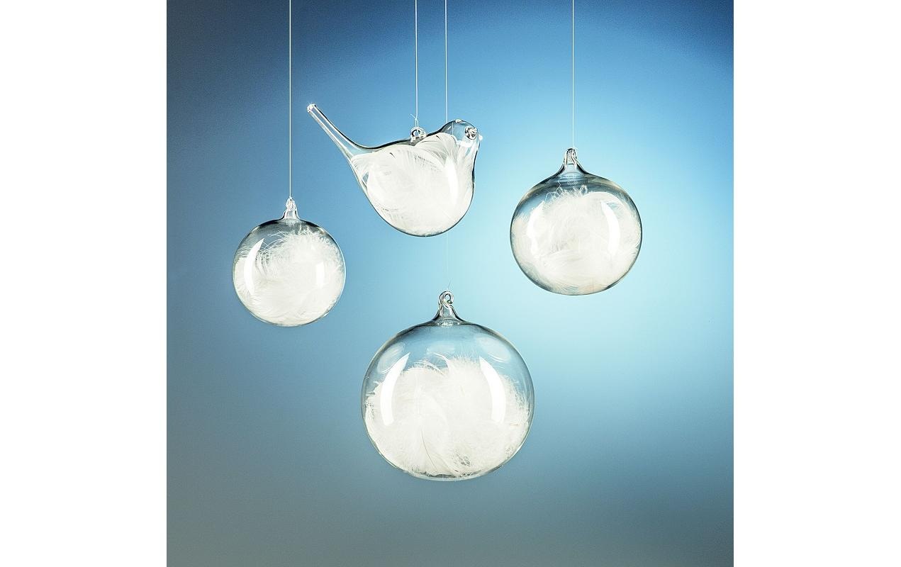 Glasi Hergiswil Weihnachtsbaumkugel »Feder«, (1 St.)