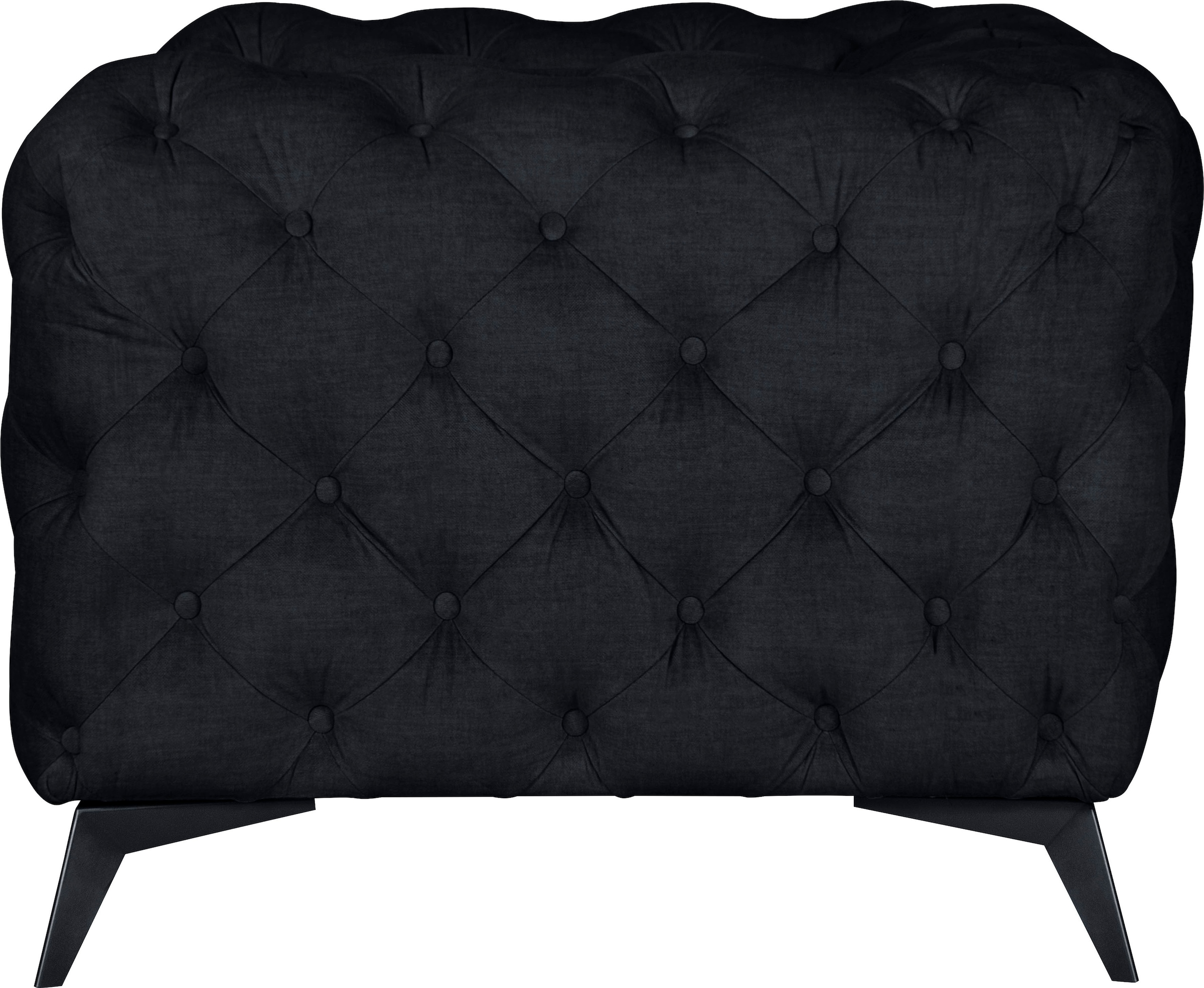 Leonique Chesterfield-Sessel »Glynis Sessel«, aufwändige Knopfheftung, moderne Chesterfield Optik, Fussfarbe wählbar
