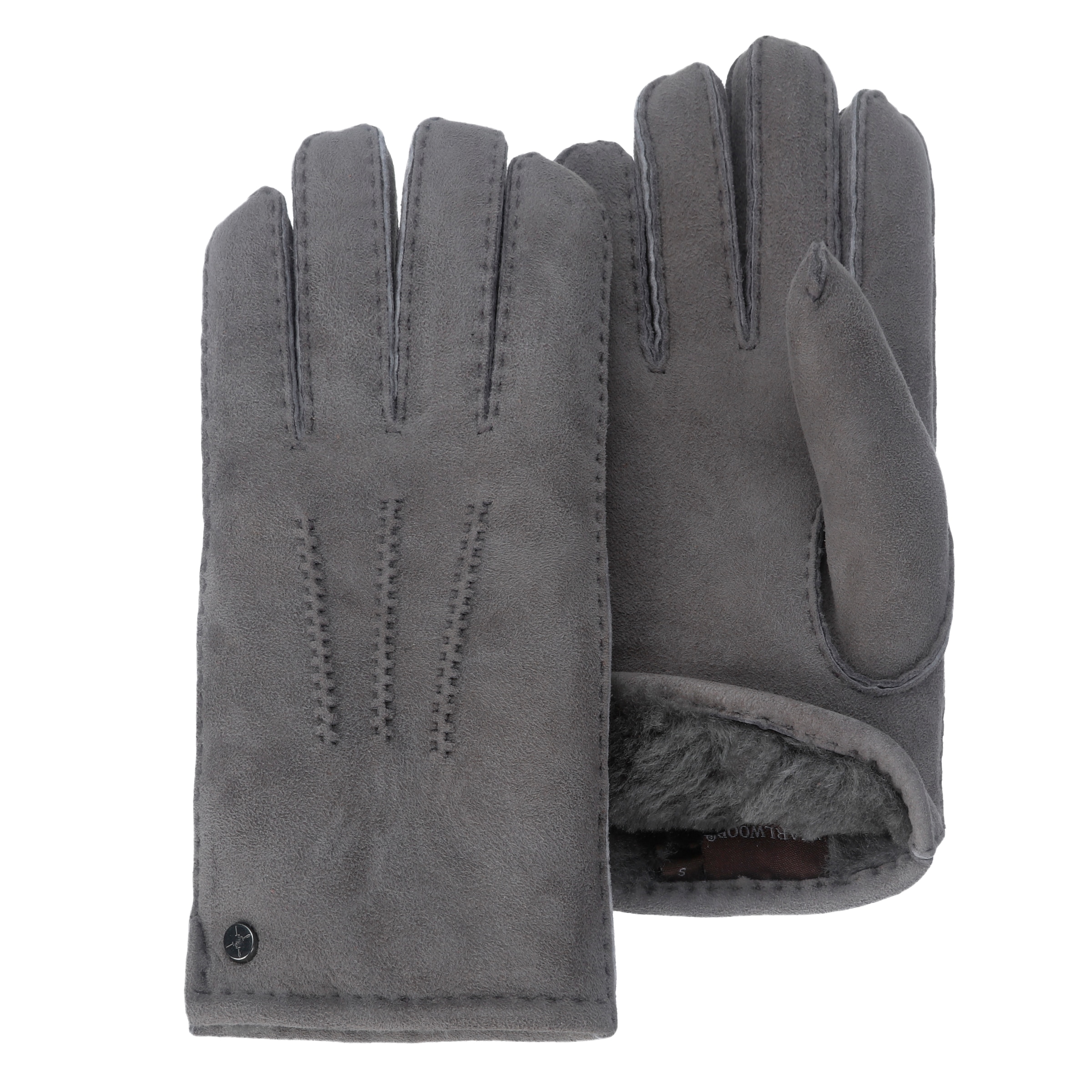 Image of PEARLWOOD Lederhandschuhe "NORTH" warm gefüttert, Ziernähte, Temperaturregulierend