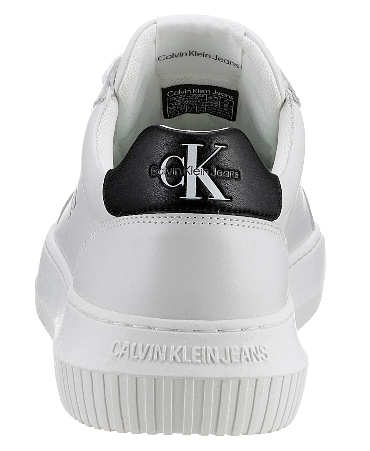 Calvin Klein Jeans Plateausneaker »SEAMUS 20L«, Freizeitschuh, Halbschuh, Schnürschuh mit Kontrastbesatz