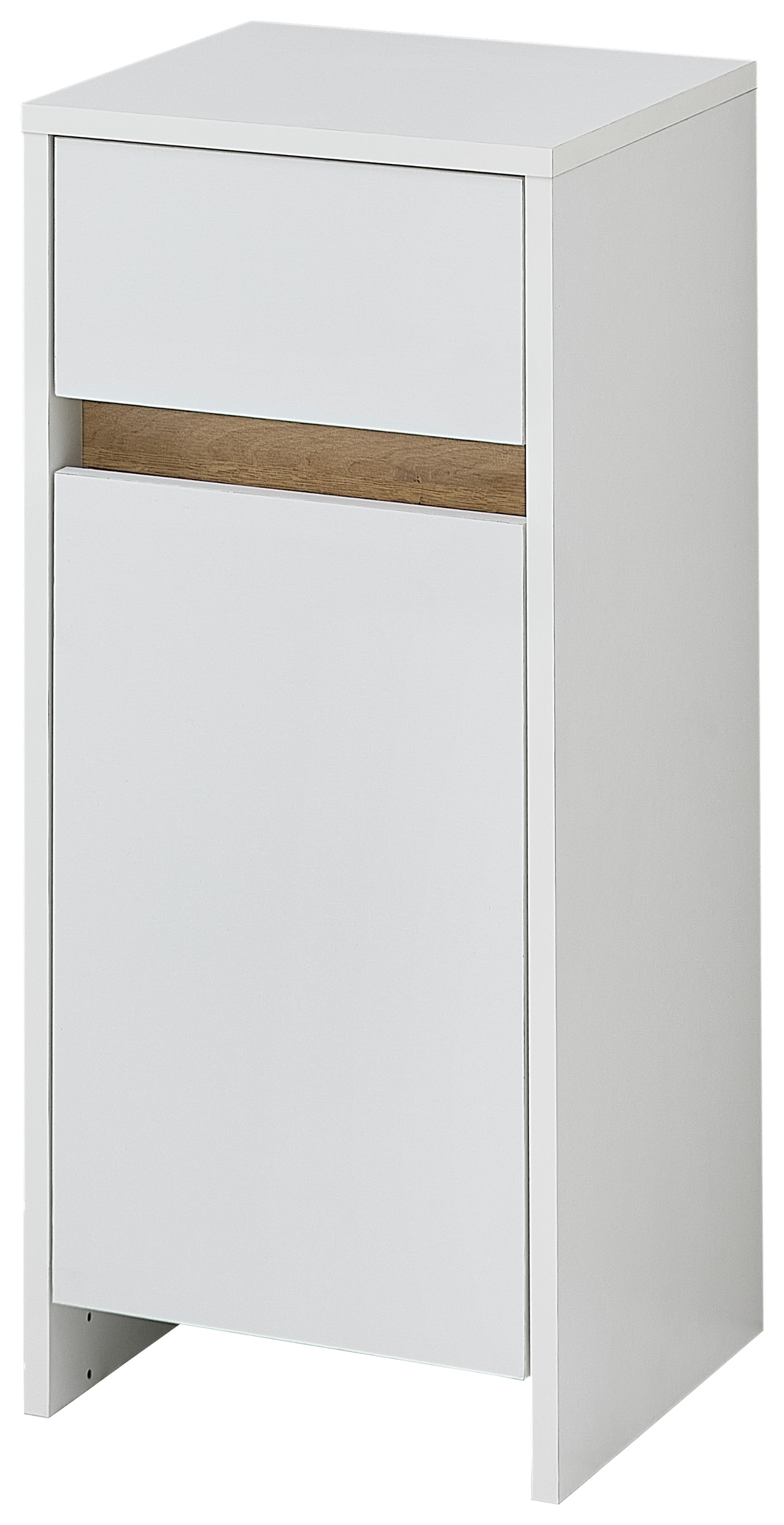 Saphir Armoire basse »Quickset 100, Badschrank 32,4 cm, 1 Tür und 1 Schublade« Armoire de salle de bain, 1 tablette, hauteur 73,8 cm, avec joint d'accentuation