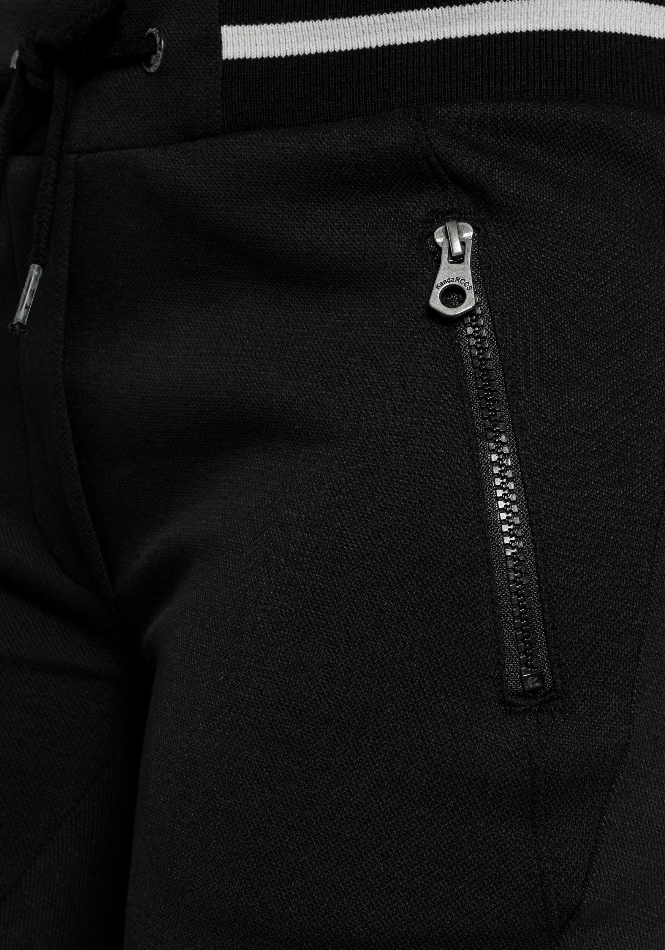 KangaROOS Jogger Pants, mit Piquee Struktur und Streifen - NEUE-KOLLEKTION